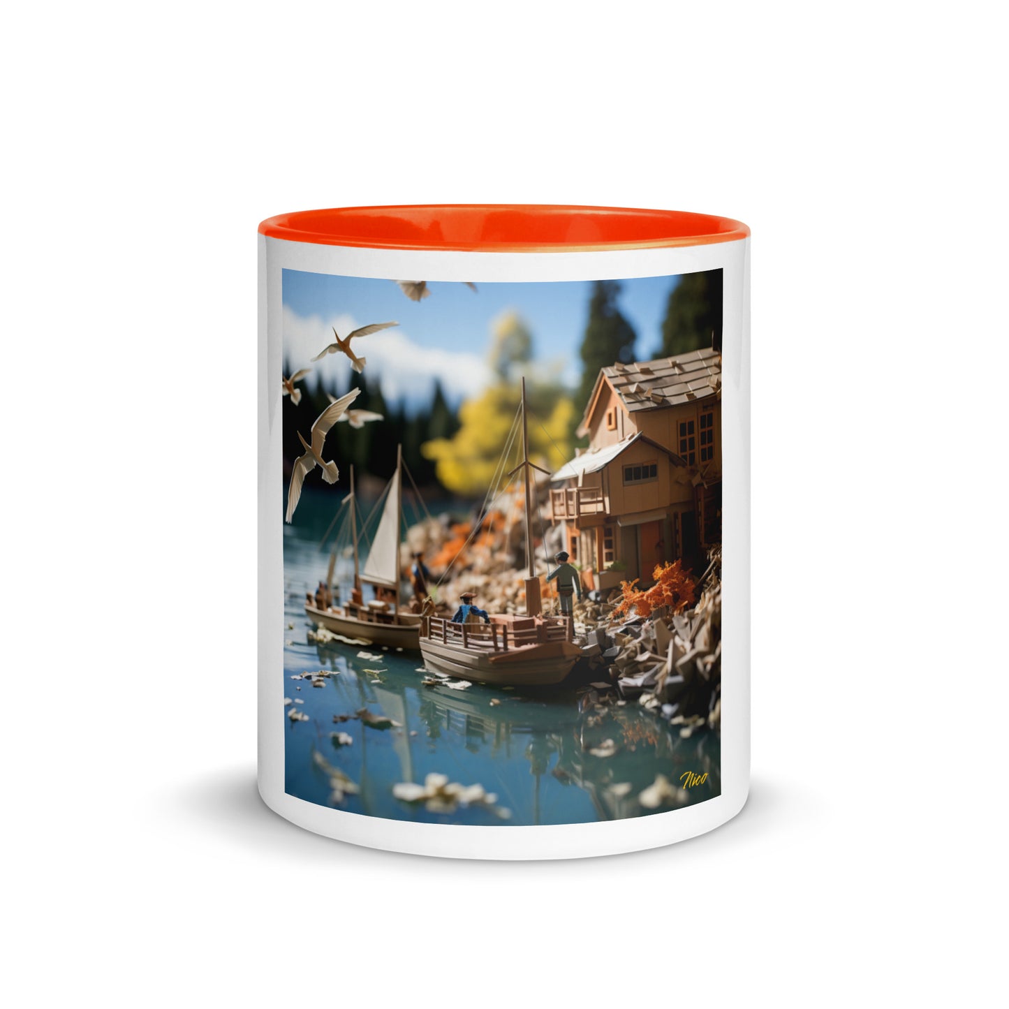 On The Docks By The Bay Series Print #8 - Mug with Color Inside