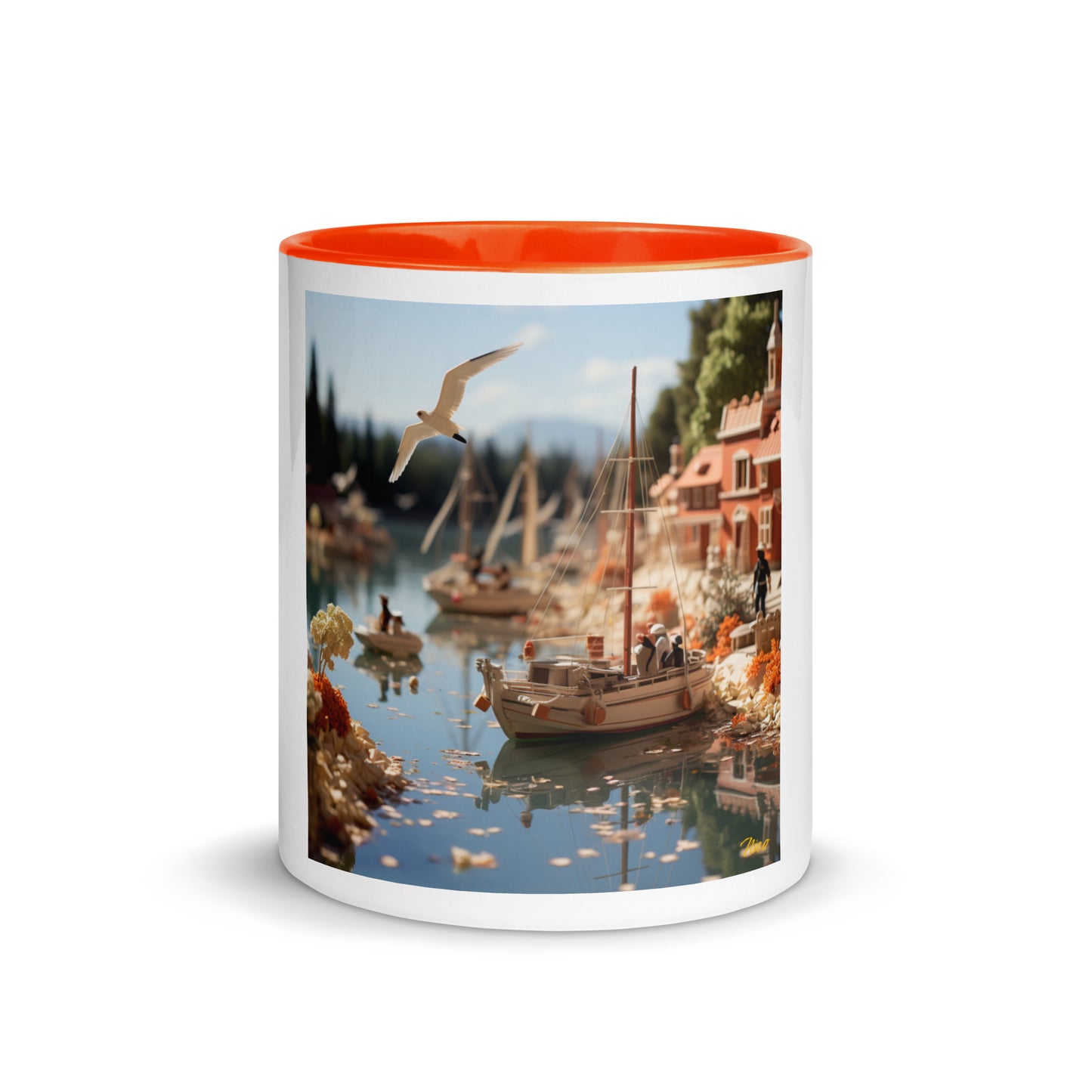 On The Docks By The Bay Series Print #6 - Mug with Color Inside