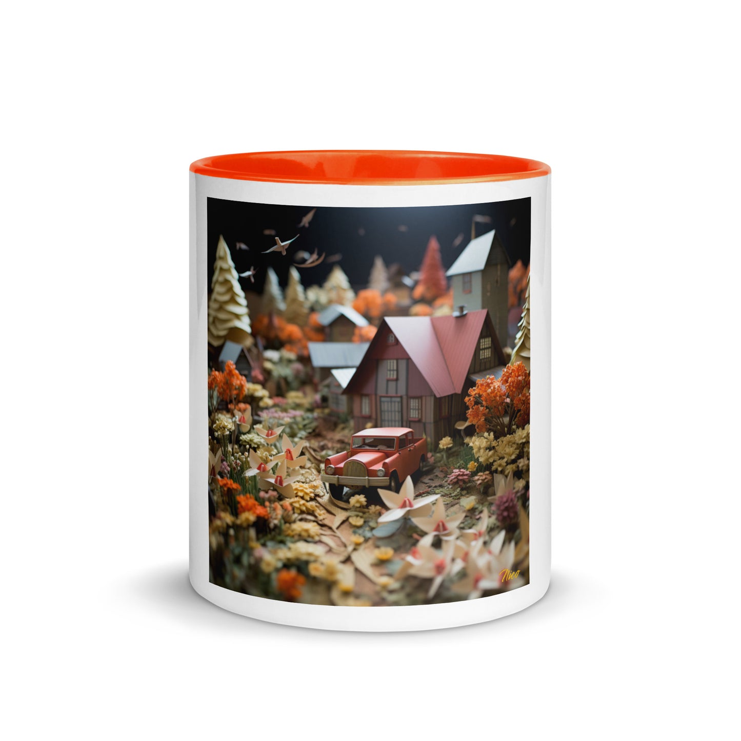 Meadow By The Farm Series Print #2 - Mug with Color Inside