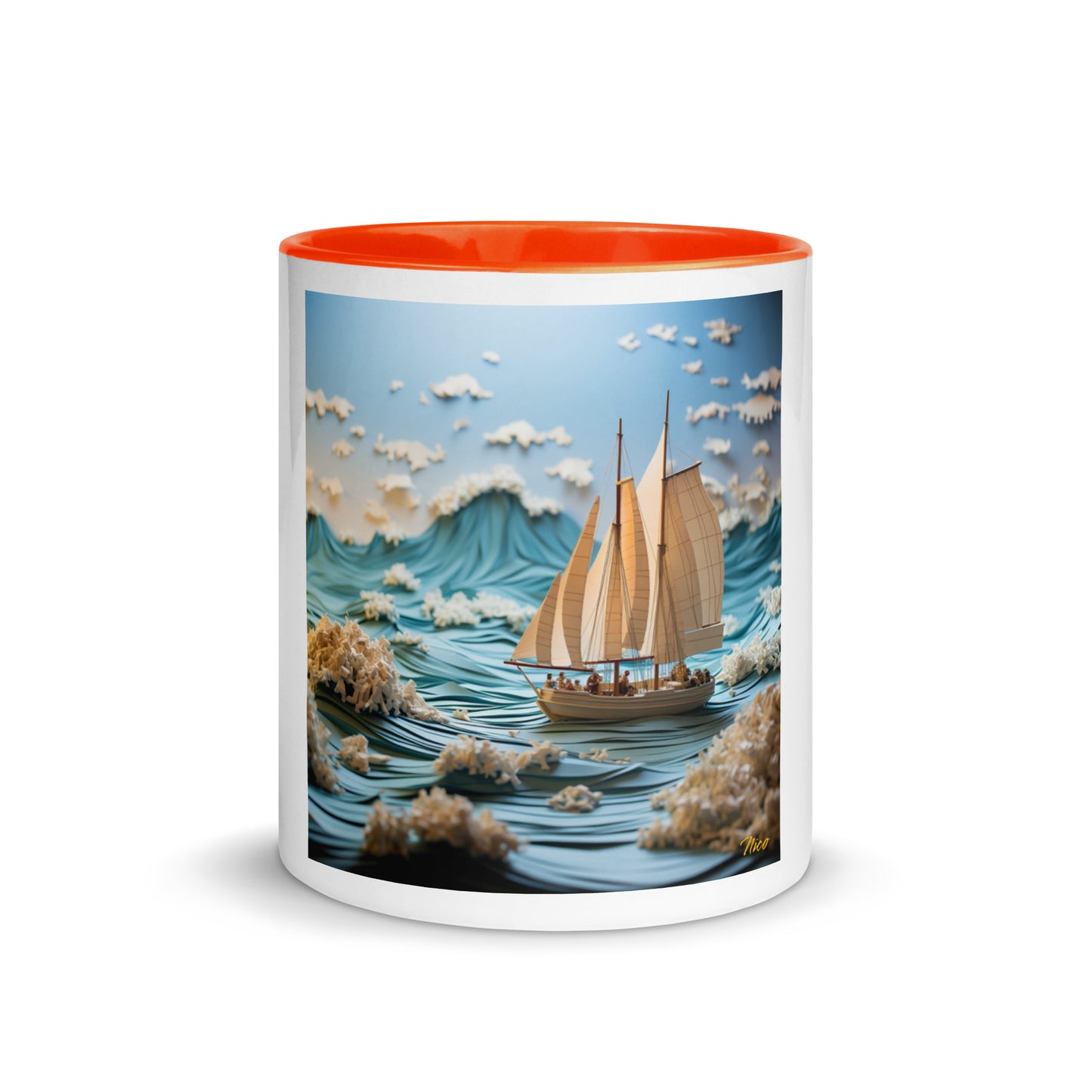 Into The Sunset Series Print #4 - Mug with Color Inside