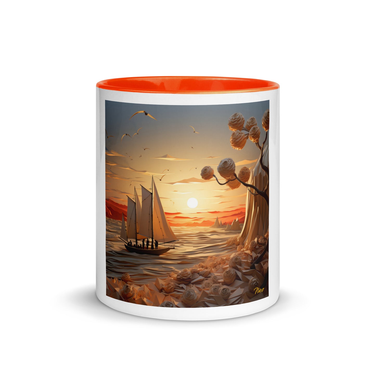 Into The Sunset Series Print #10 - Mug with Color Inside