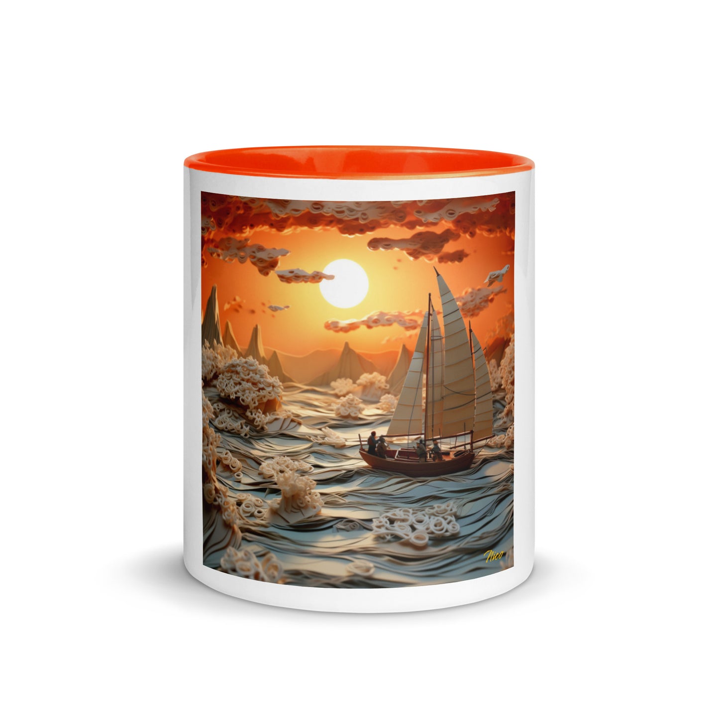 Into The Sunset Series Print #8 - Mug with Color Inside