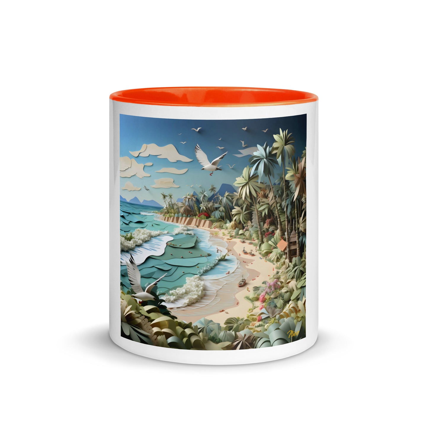 By The Seaside Series Print #8 - Mug with Color Inside