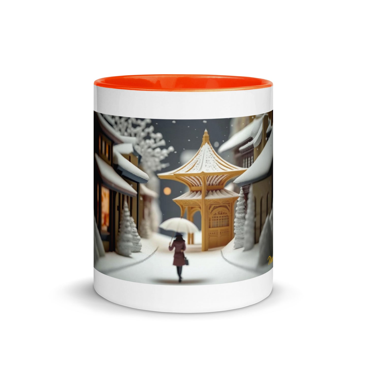 Asian Snow Series Print #5 - Mug with Color Inside