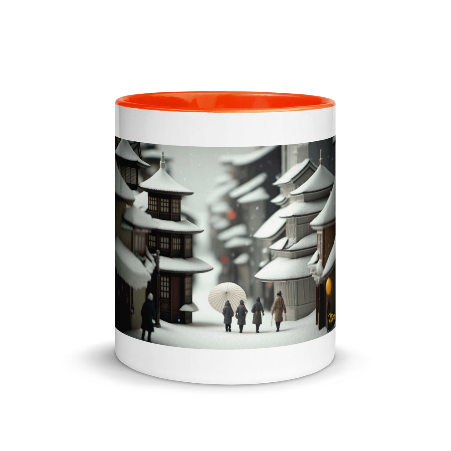 Asian Snow Series Print #3 - Mug with Color Inside