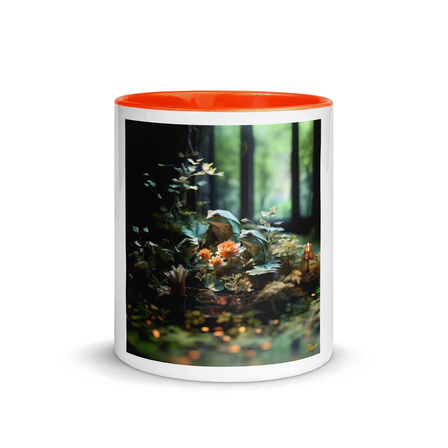 Relaxing By The Brook Series Print #1 - Mug with Color Inside