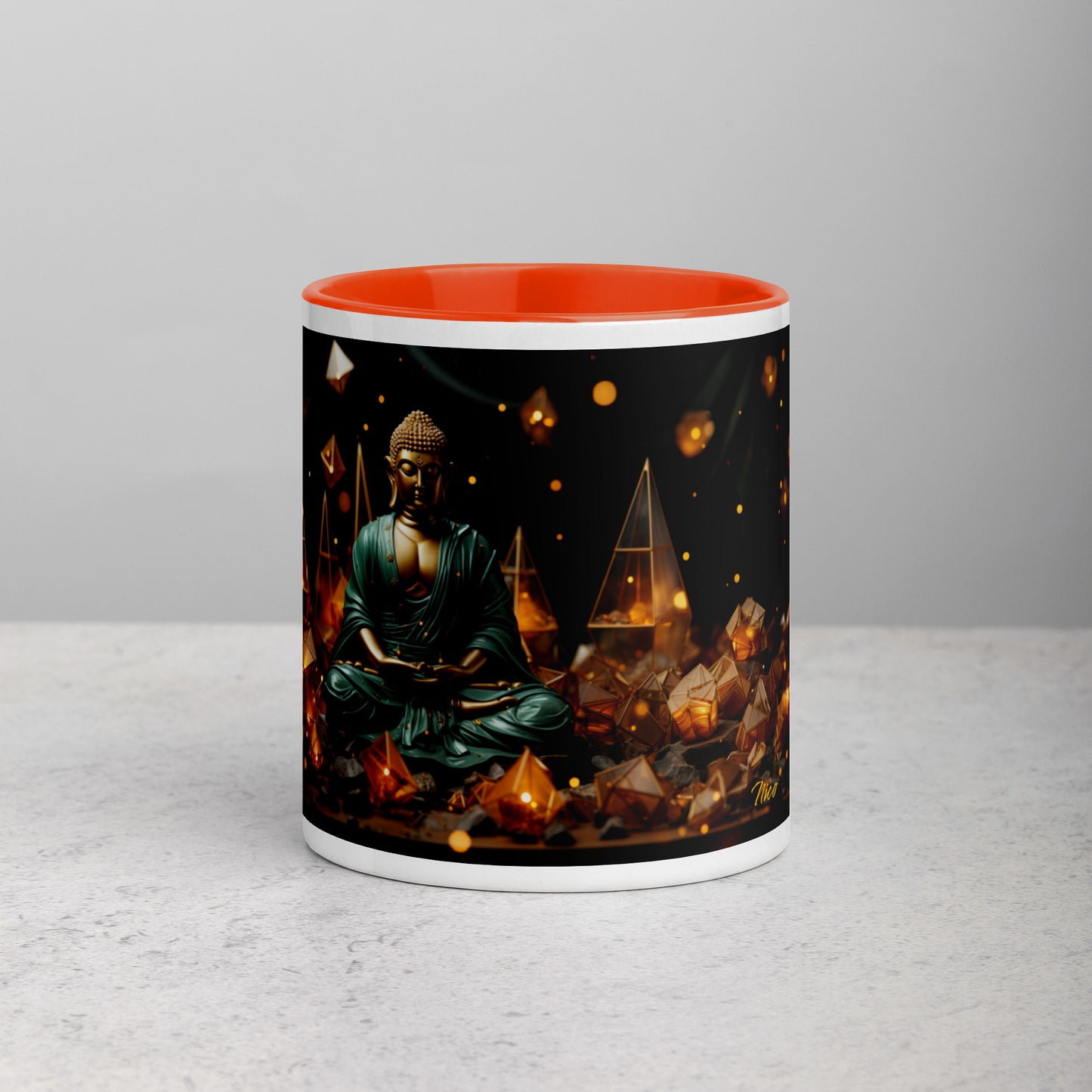 Ascending Buddha Series Print #4 - Mug with Color Inside