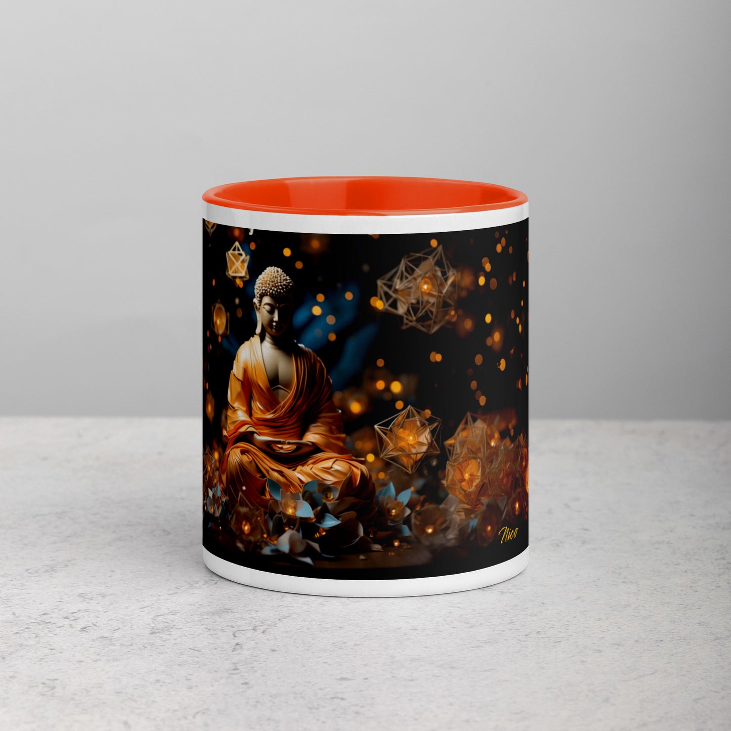 Ascending Buddha Series Print #8 - Mug with Color Inside