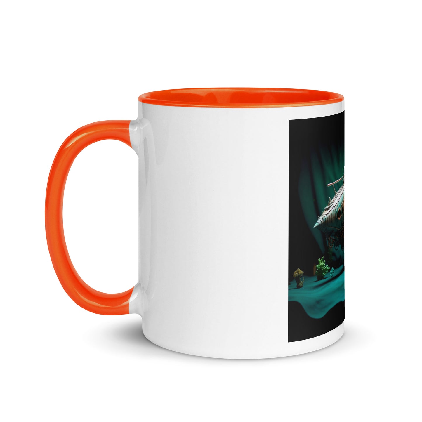 20,000 Leagues Under The Sea Series Print #2 - Mug with Color Inside