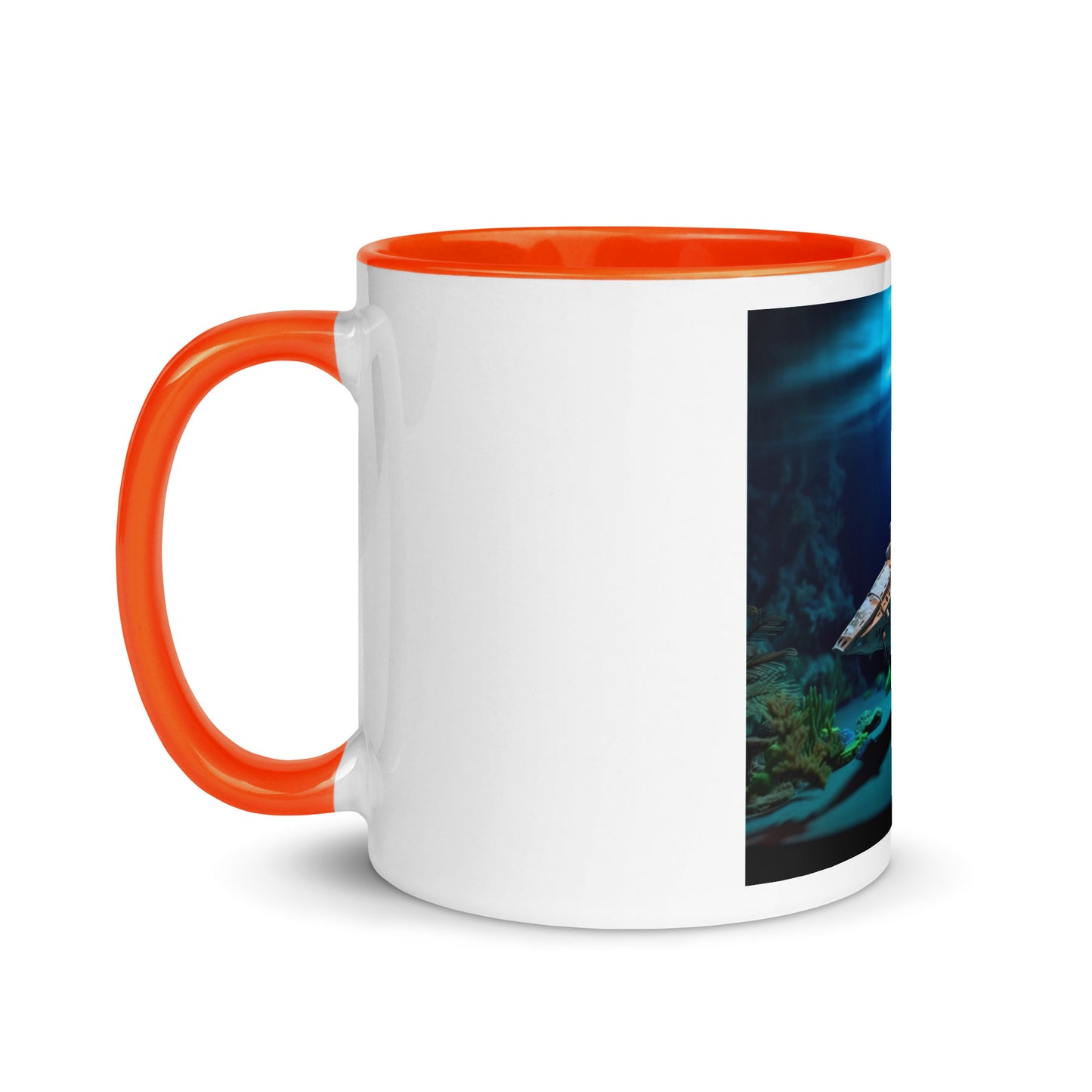 20,000 Leagues Under The Sea Series Print #3 - Mug with Color Inside