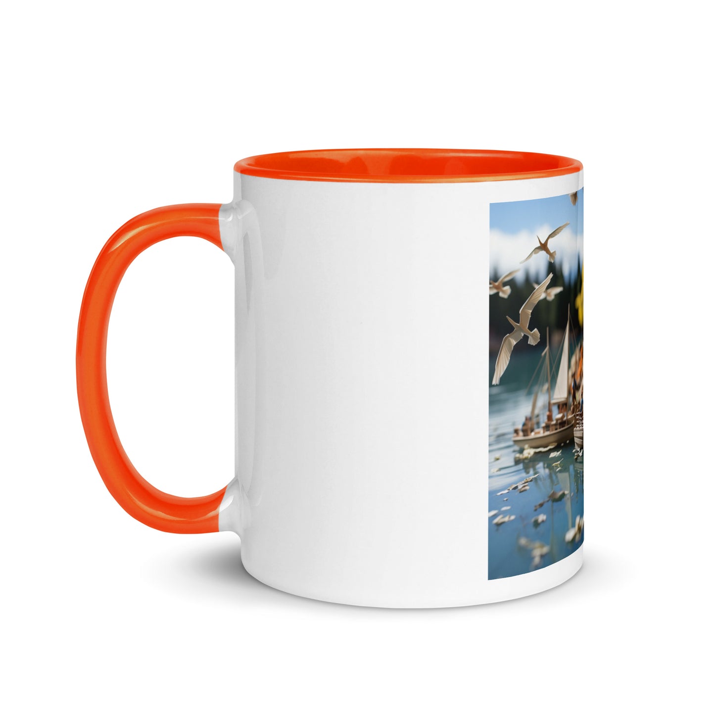 On The Docks By The Bay Series Print #8 - Mug with Color Inside