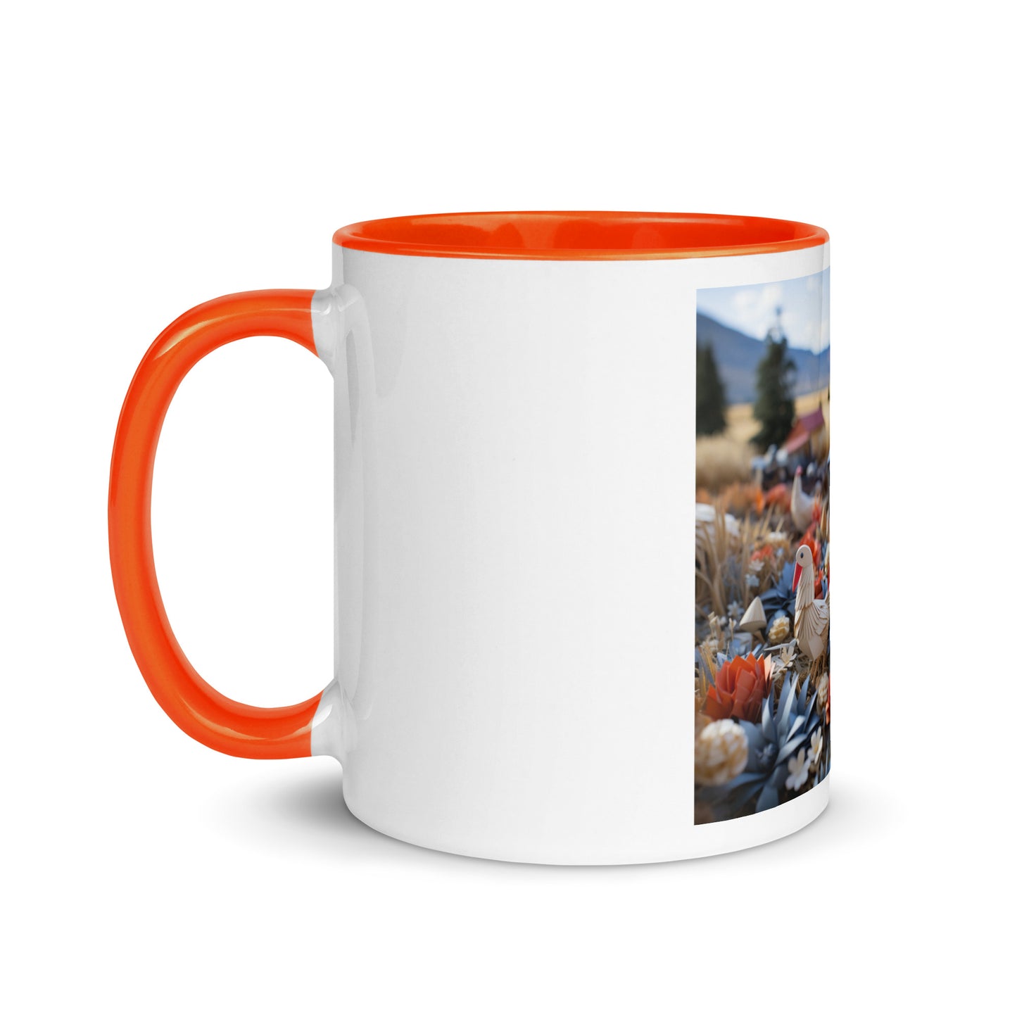 Meadow By The Farm Series Print #6 - Mug with Color Inside