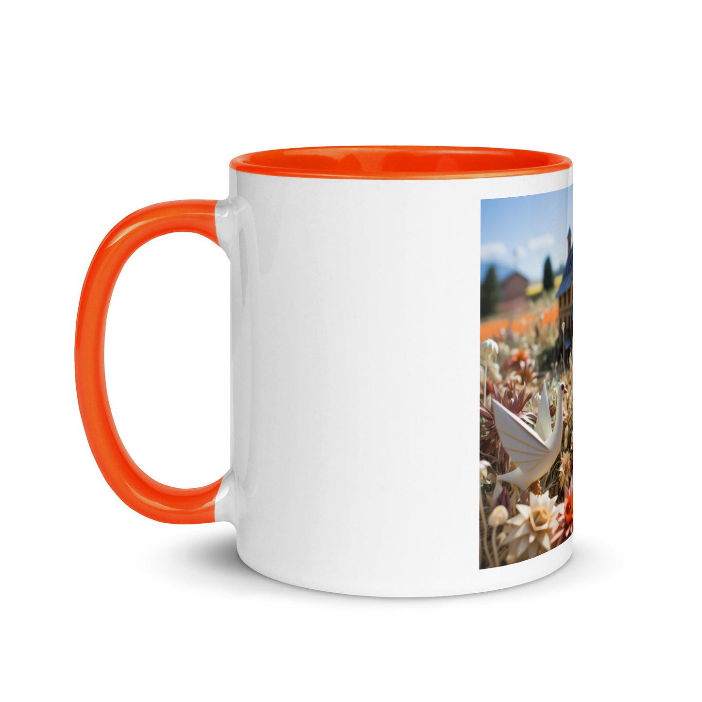 Meadow By The Farm Series Print #9 - Mug with Color Inside