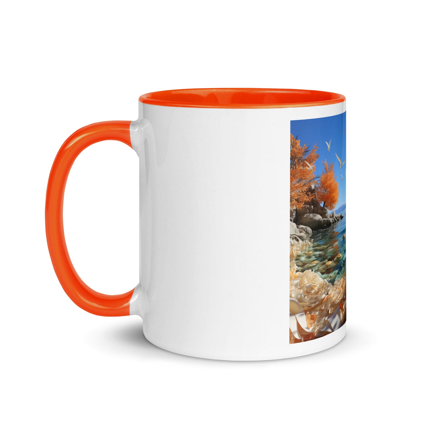 Atop The Mountain Lakeshore Series Print #9 - Mug with Color Inside