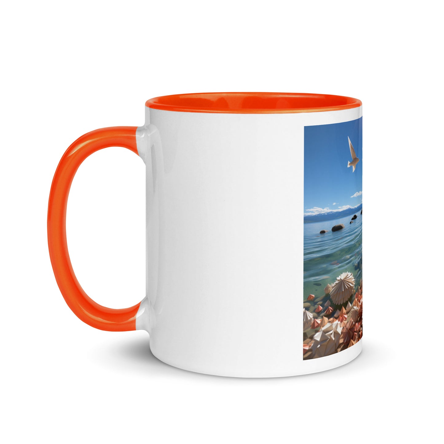 Atop The Mountain Lakeshore Series Print #3 - Mug with Color Inside