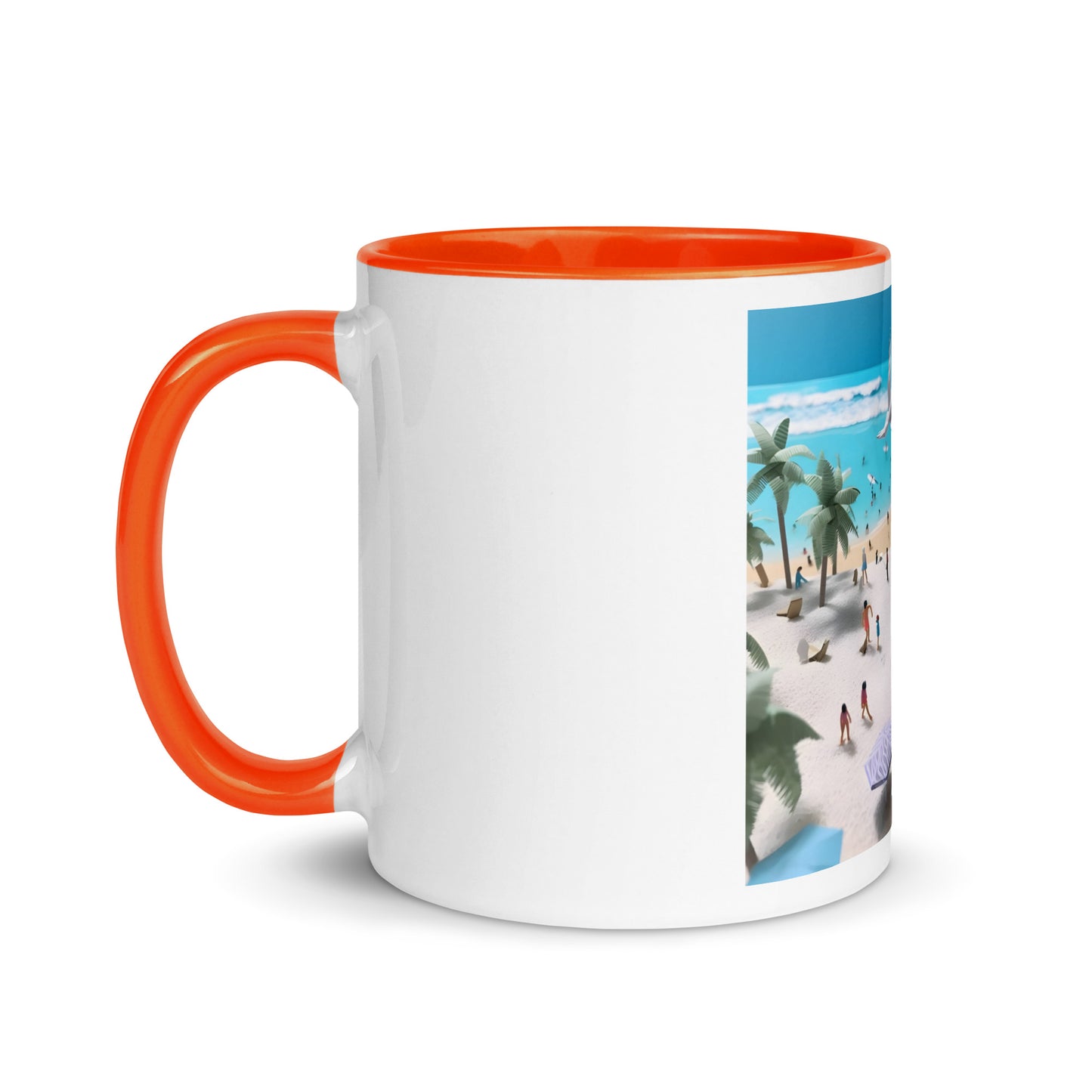 By The Seaside Series Print #5 - Mug with Color Inside