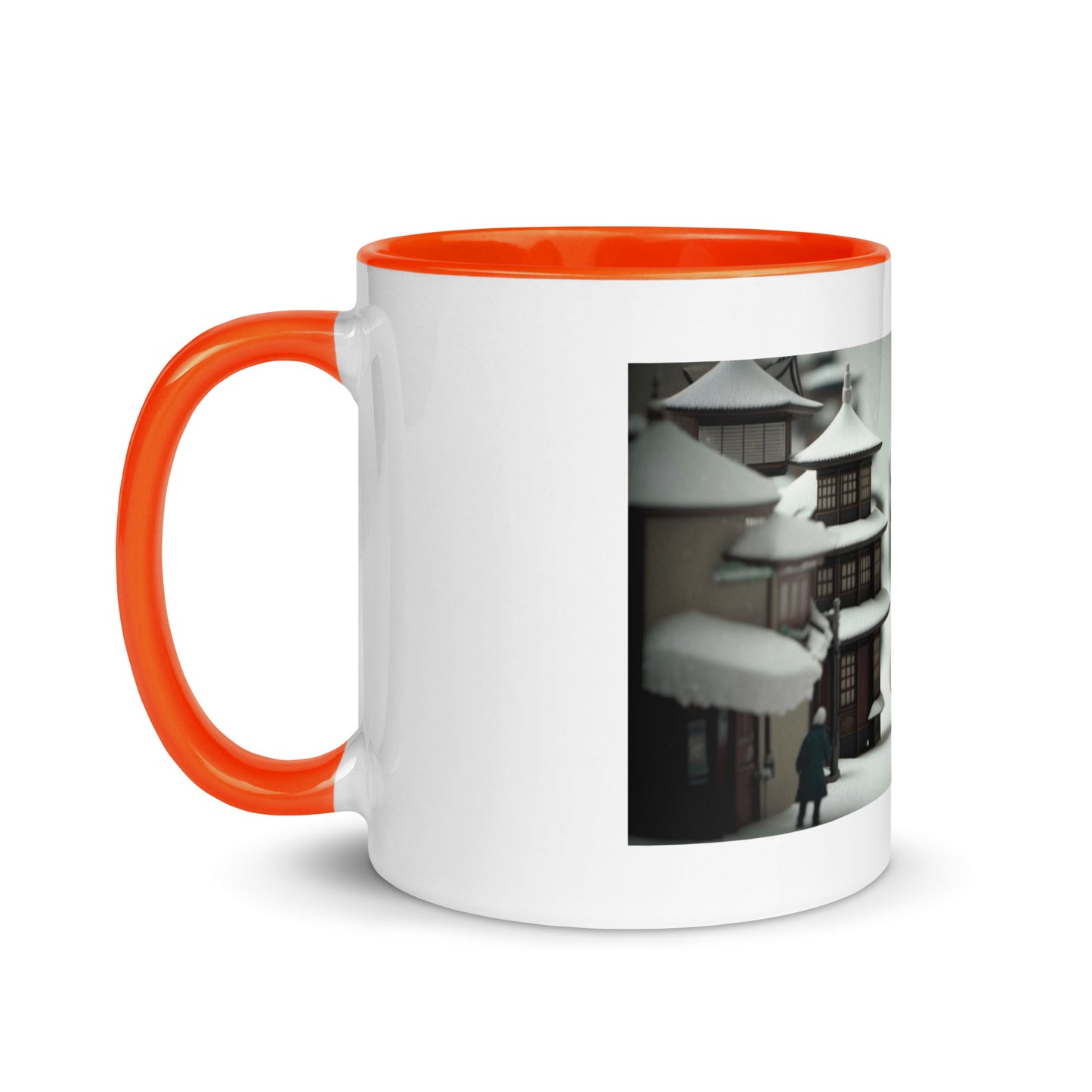 Asian Snow Series Print #3 - Mug with Color Inside