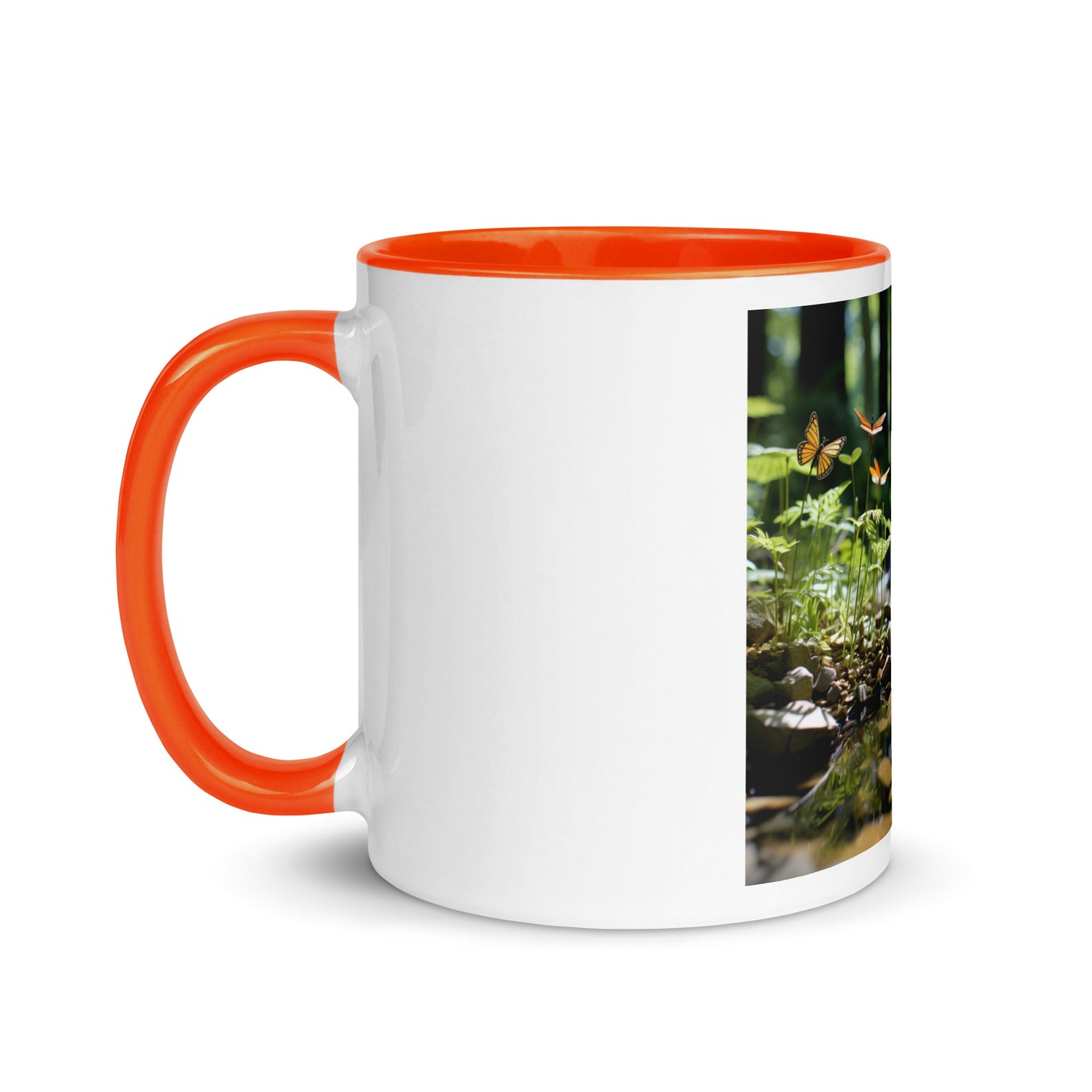 Relaxing By The Brook Series Print #9 - Mug with Color Inside