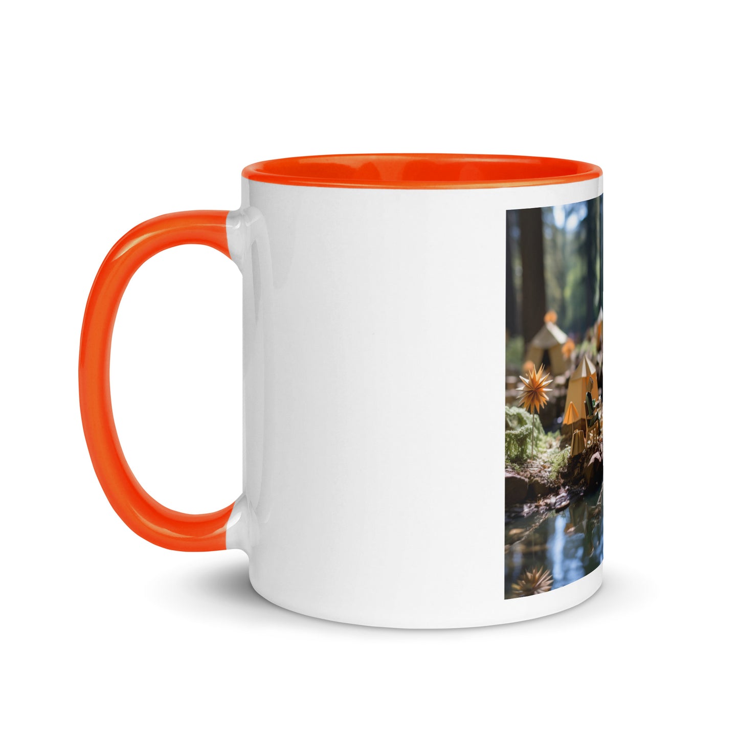 Relaxing By The Brook Series Print #4 - Mug with Color Inside