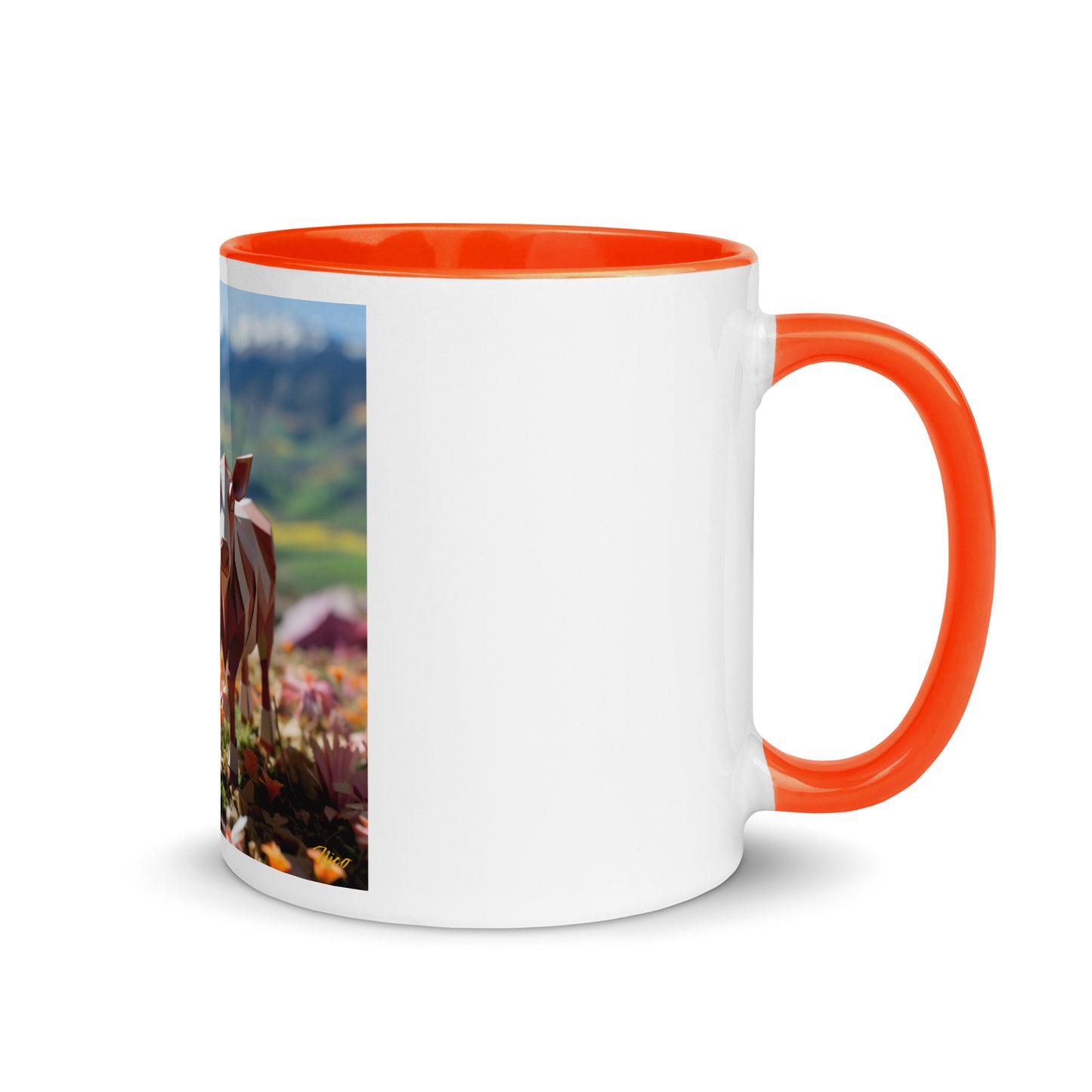 Meadow By The Farm Series Print #1 - Mug with Color Inside