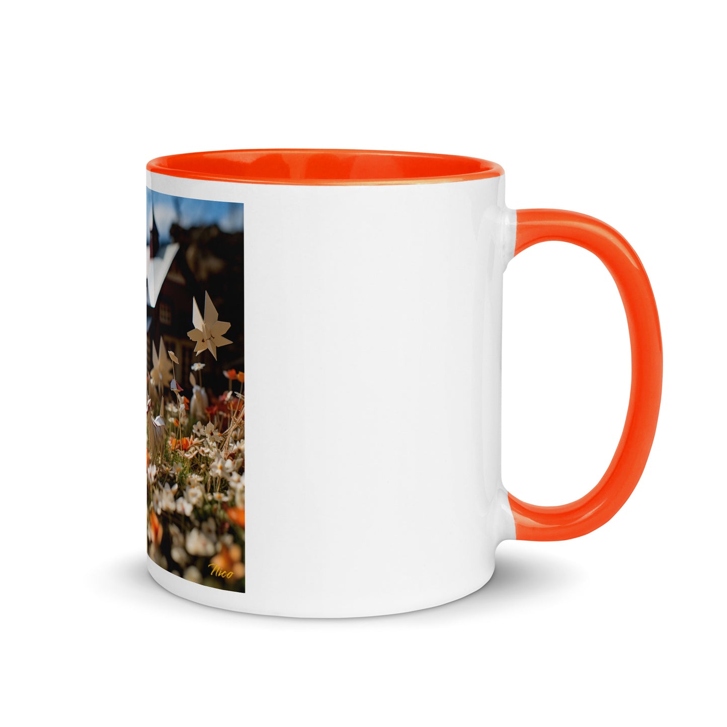 Meadow By The Farm Series Print #10 - Mug with Color Inside