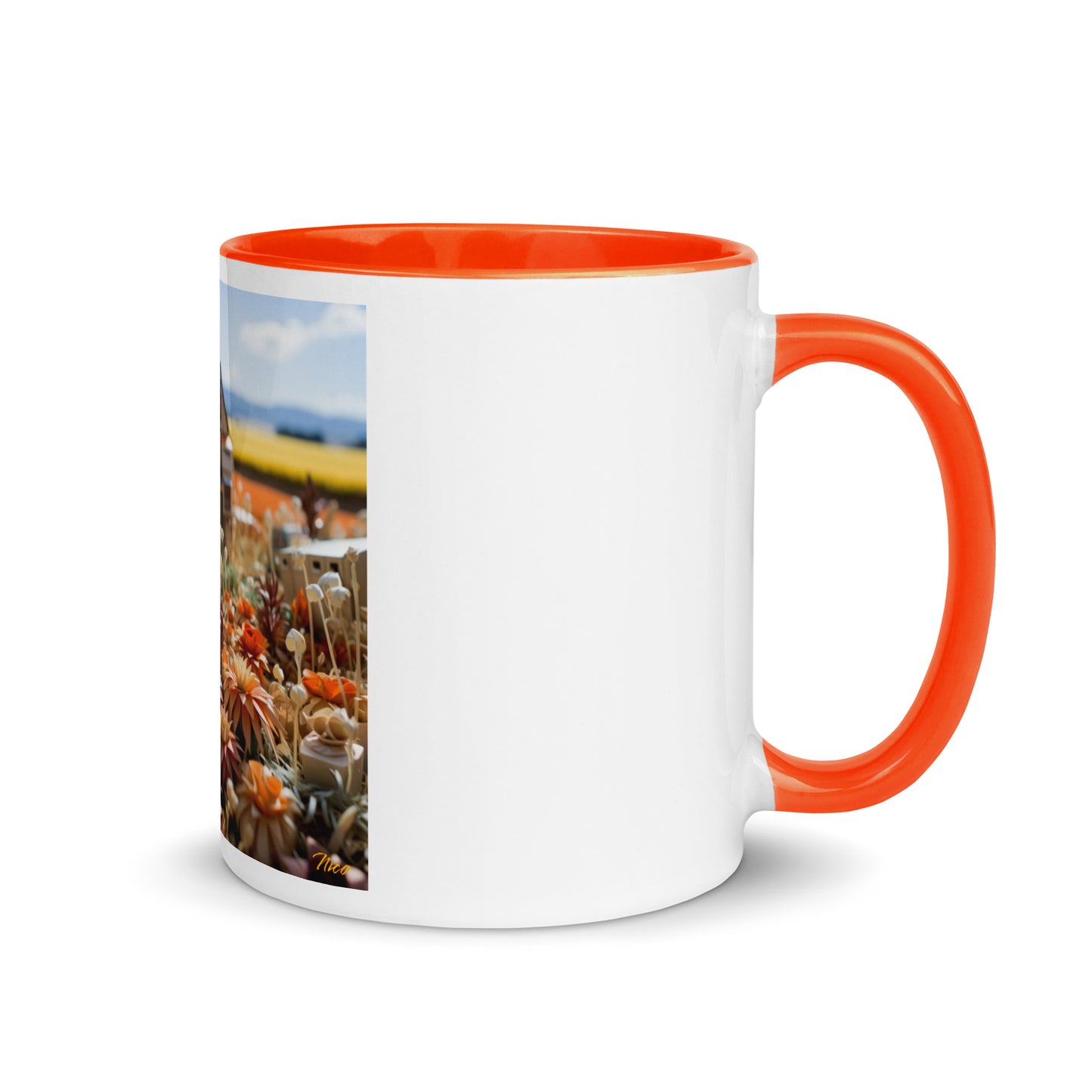 Meadow By The Farm Series Print #9 - Mug with Color Inside