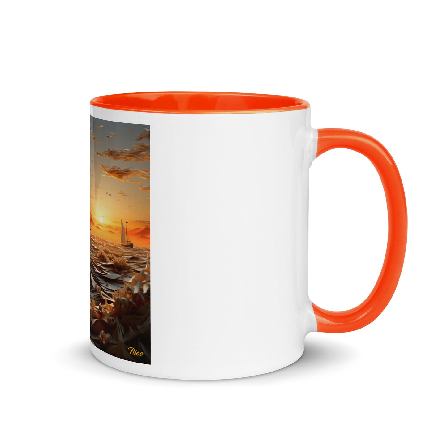 Into The Sunset Series Print #5 - Mug with Color Inside