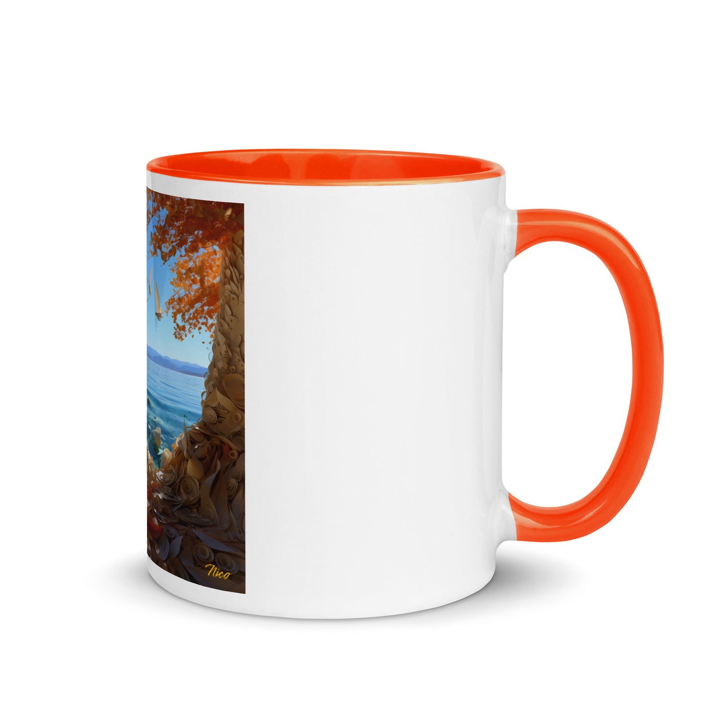 Atop The Mountain Lakeshore Series Print #9 - Mug with Color Inside