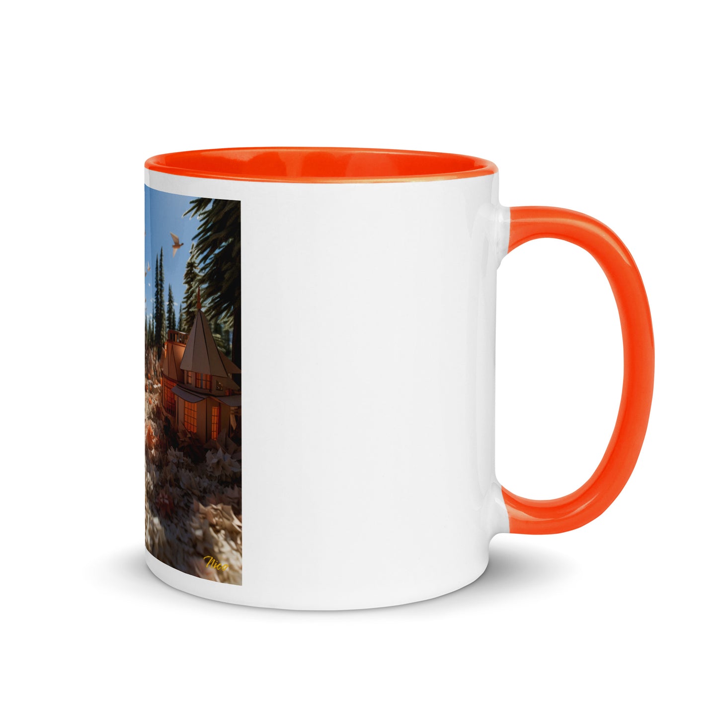 Atop The Mountain Lakeshore Series Print #6 - Mug with Color Inside