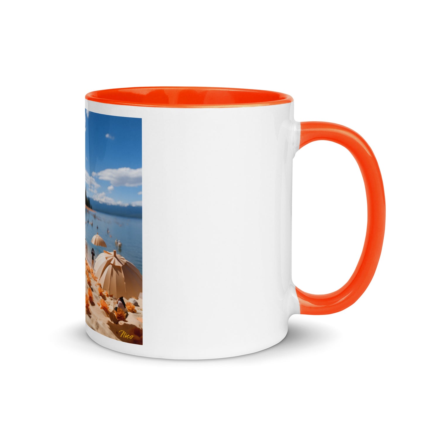 Atop The Mountain Lakeshore Series Print #8 - Mug with Color Inside