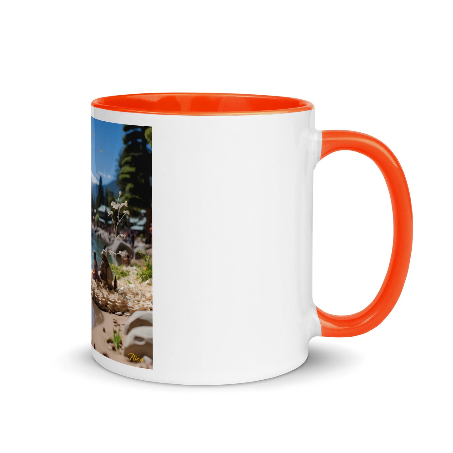 Atop The Mountain Lakeshore Series Print #7 - Mug with Color Inside