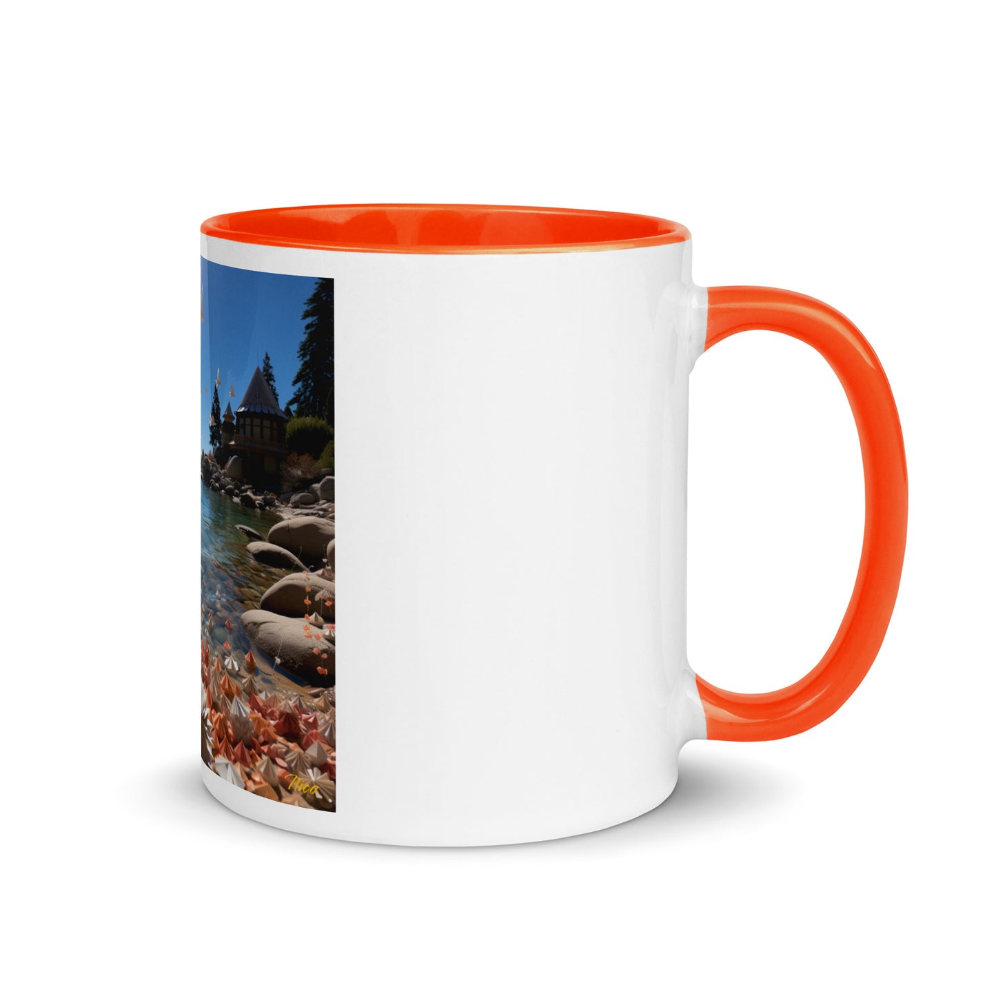 Atop The Mountain Lakeshore Series Print #3 - Mug with Color Inside