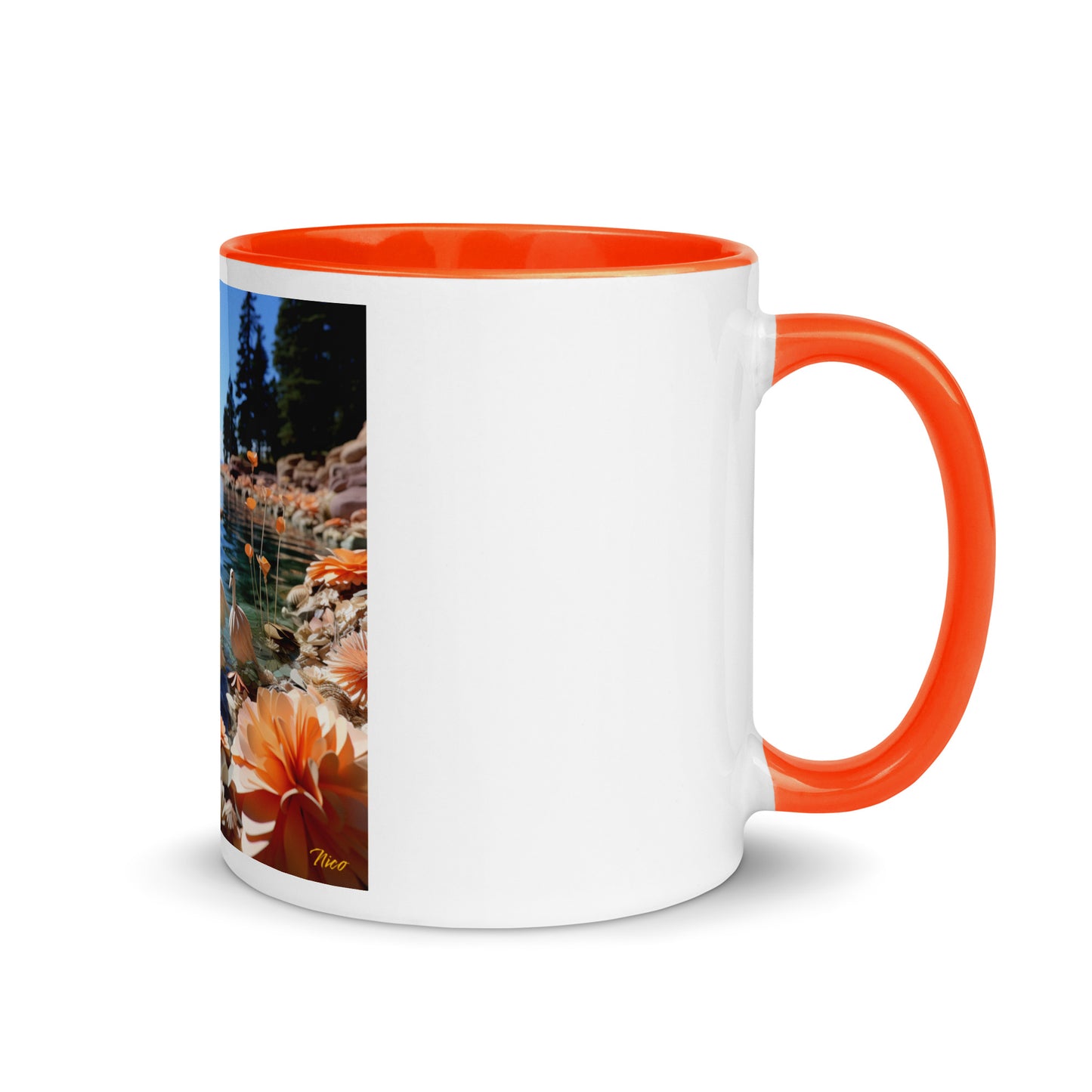 Atop The Mountain Lakeshore Series Print #4 - Mug with Color Inside