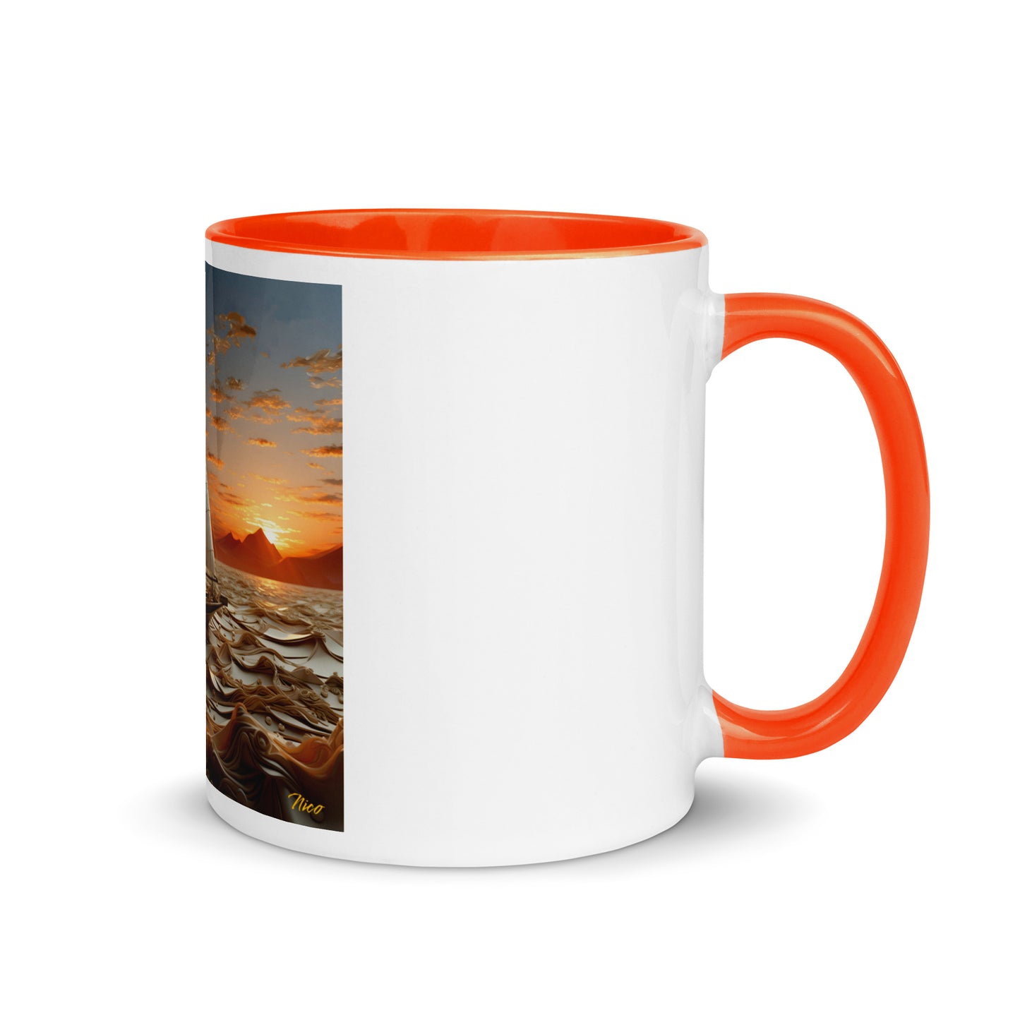 Into The Sunset Series Print #1 - Mug with Color Inside