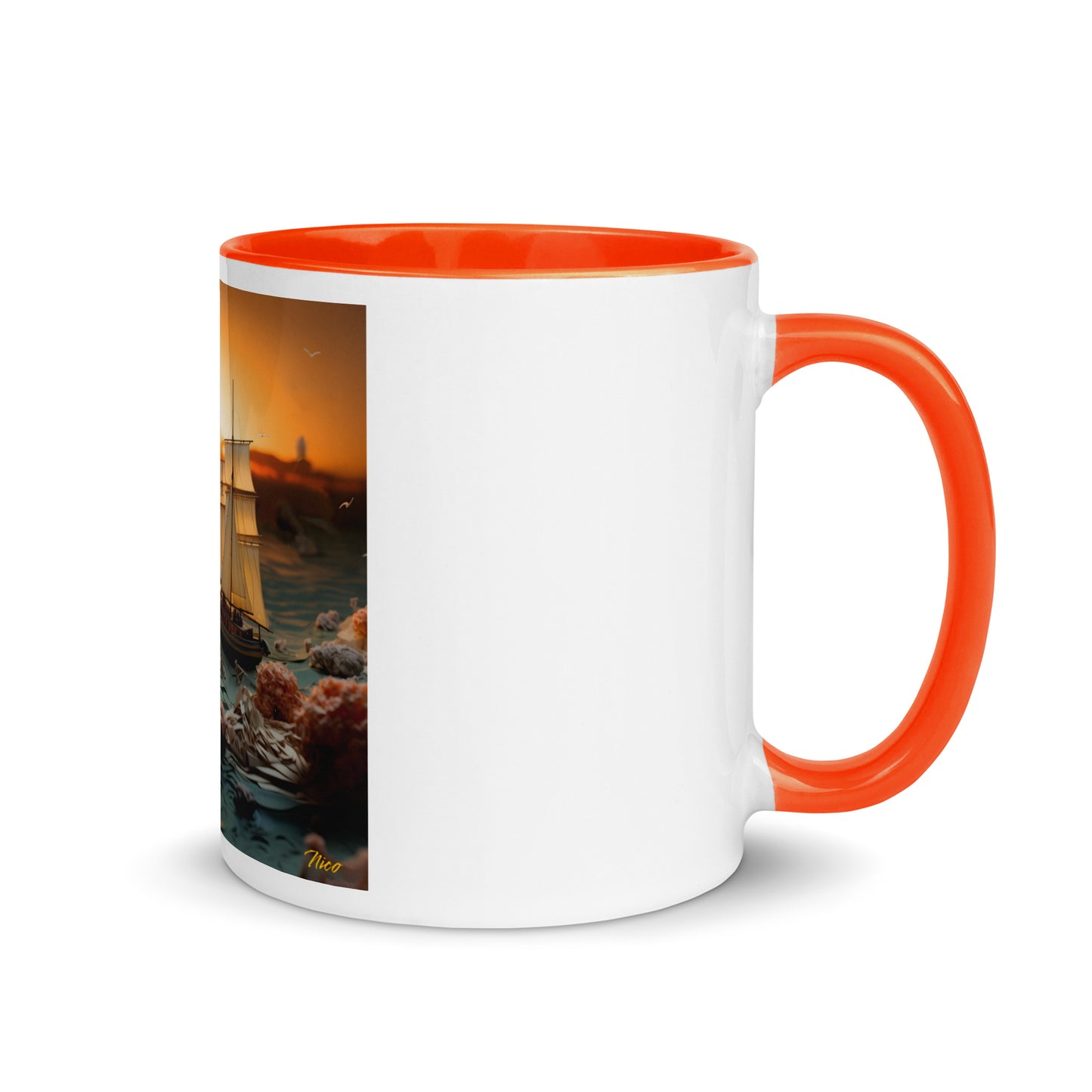 Into The Sunset Series Print #3 - Mug with Color Inside