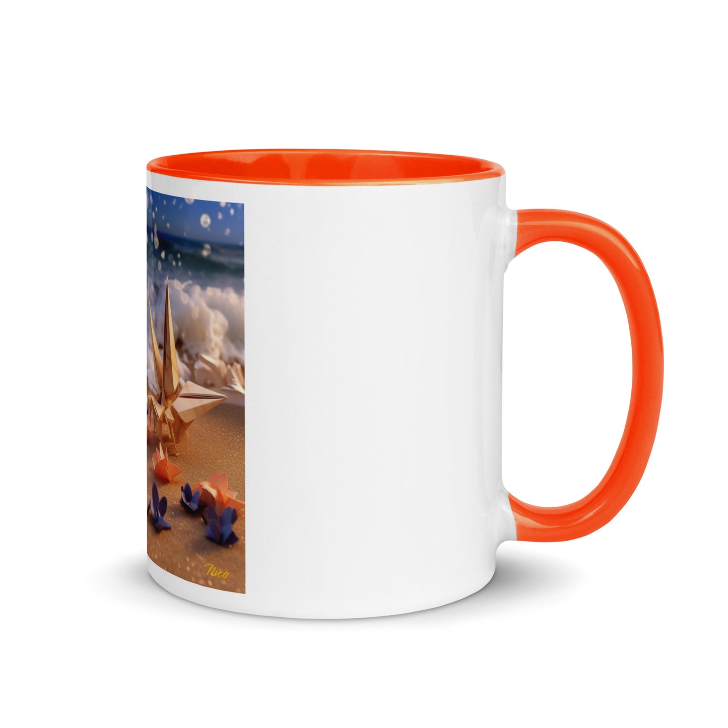 By The Seaside Series Print #10 - Mug with Color Inside