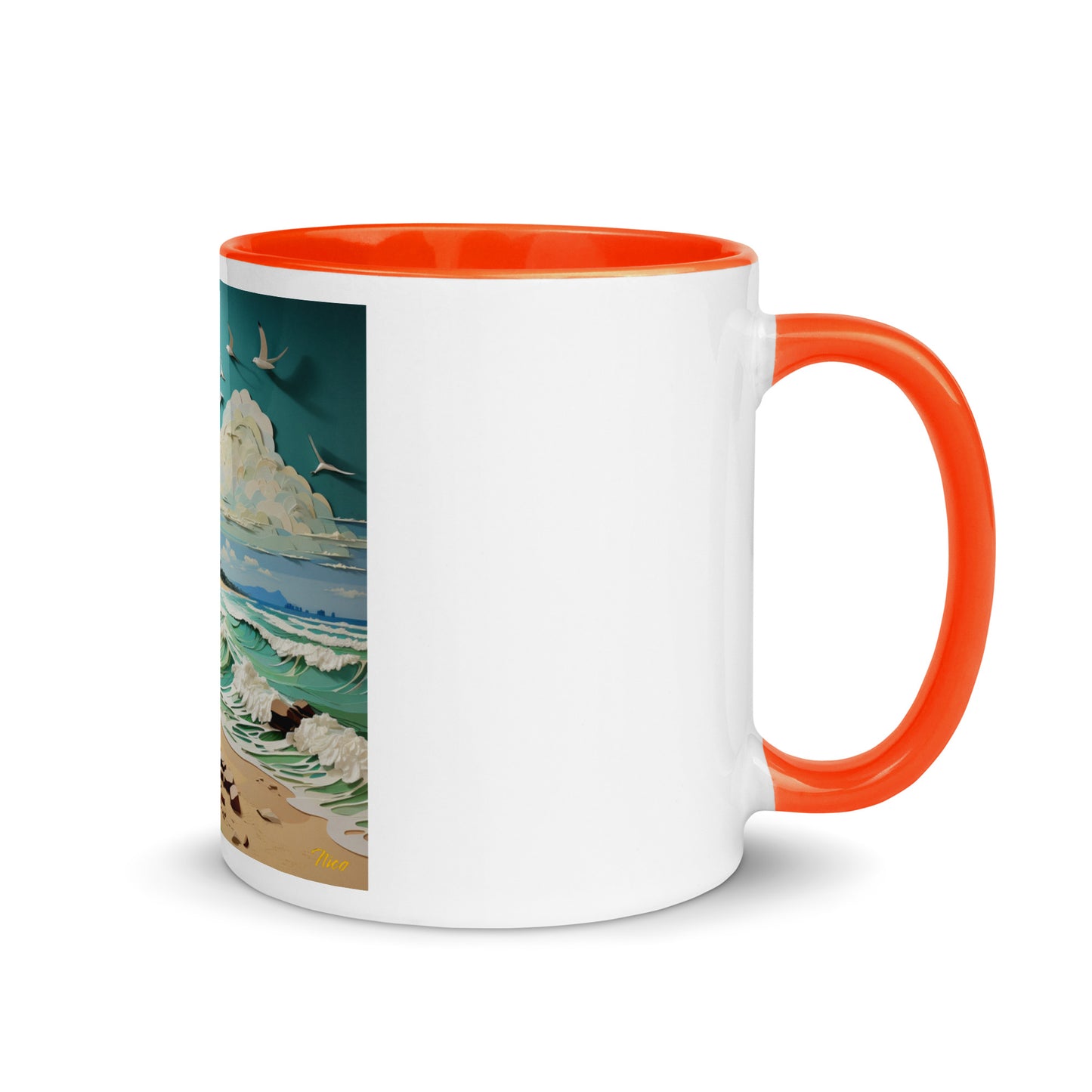 By The Seaside Series Print #2 - Mug with Color Inside