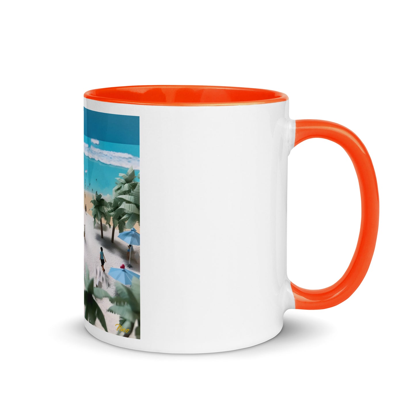 By The Seaside Series Print #5 - Mug with Color Inside