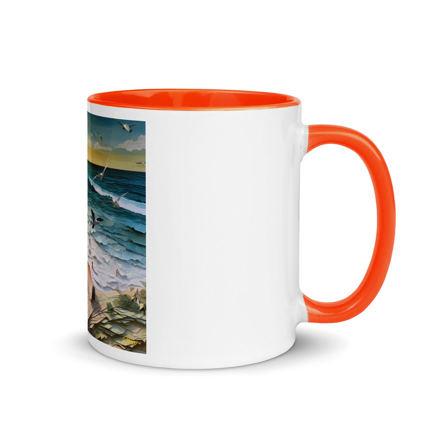 By The Seaside Series Print #6 - Mug with Color Inside