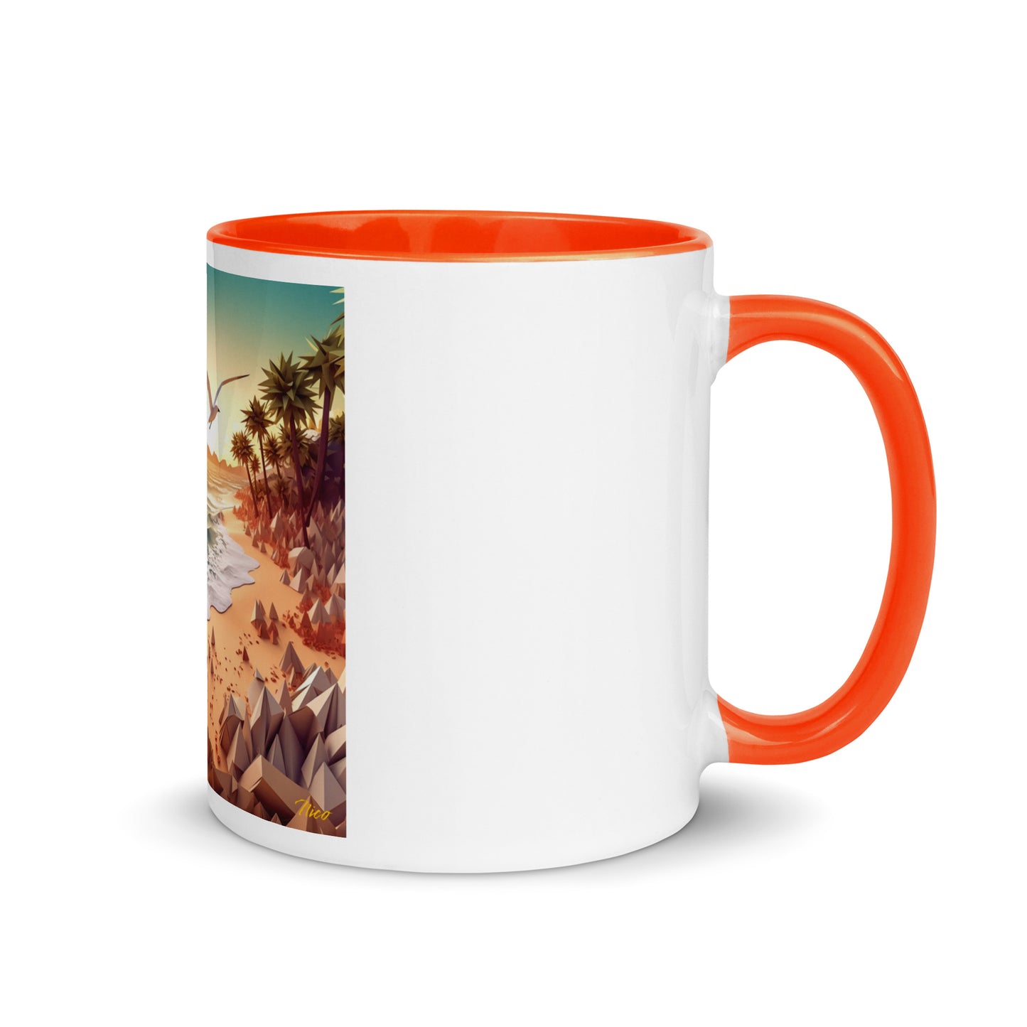 By The Seaside Series Print #4 - Mug with Color Inside