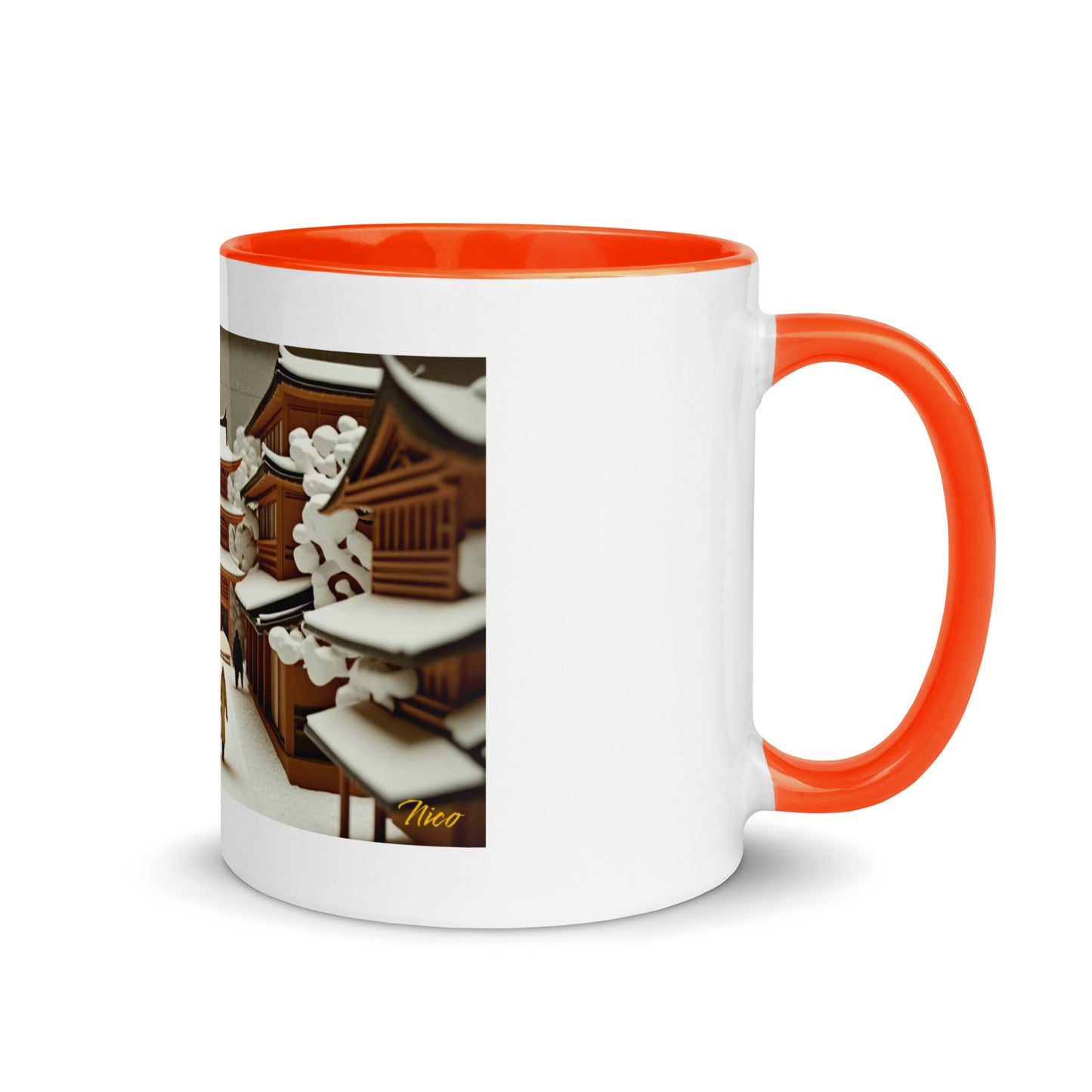 Asian Snow Series Print #10 - Mug with Color Inside