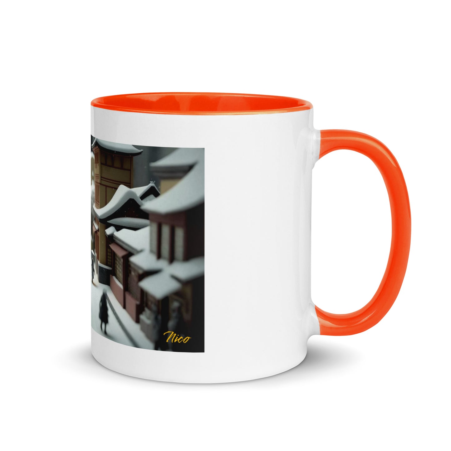 Asian Snow Series Print #9 - Mug with Color Inside