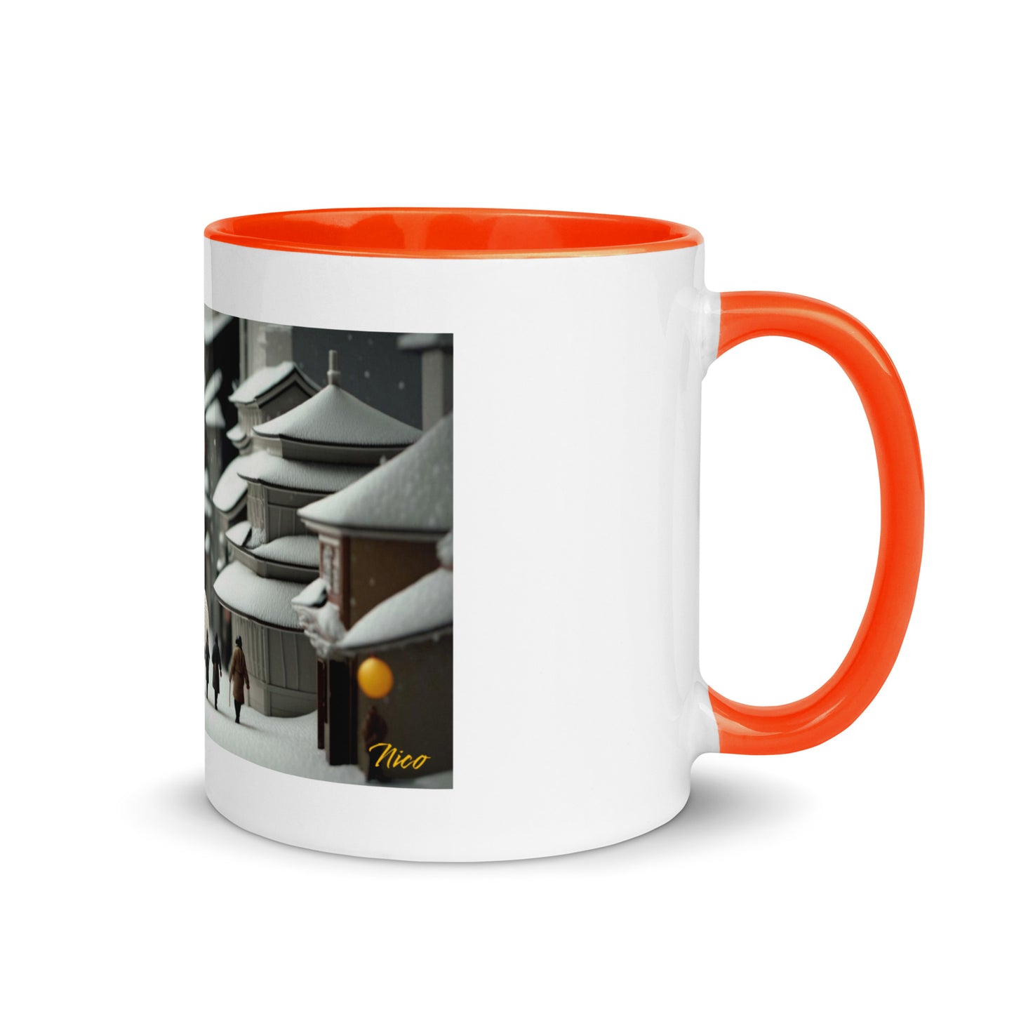 Asian Snow Series Print #3 - Mug with Color Inside