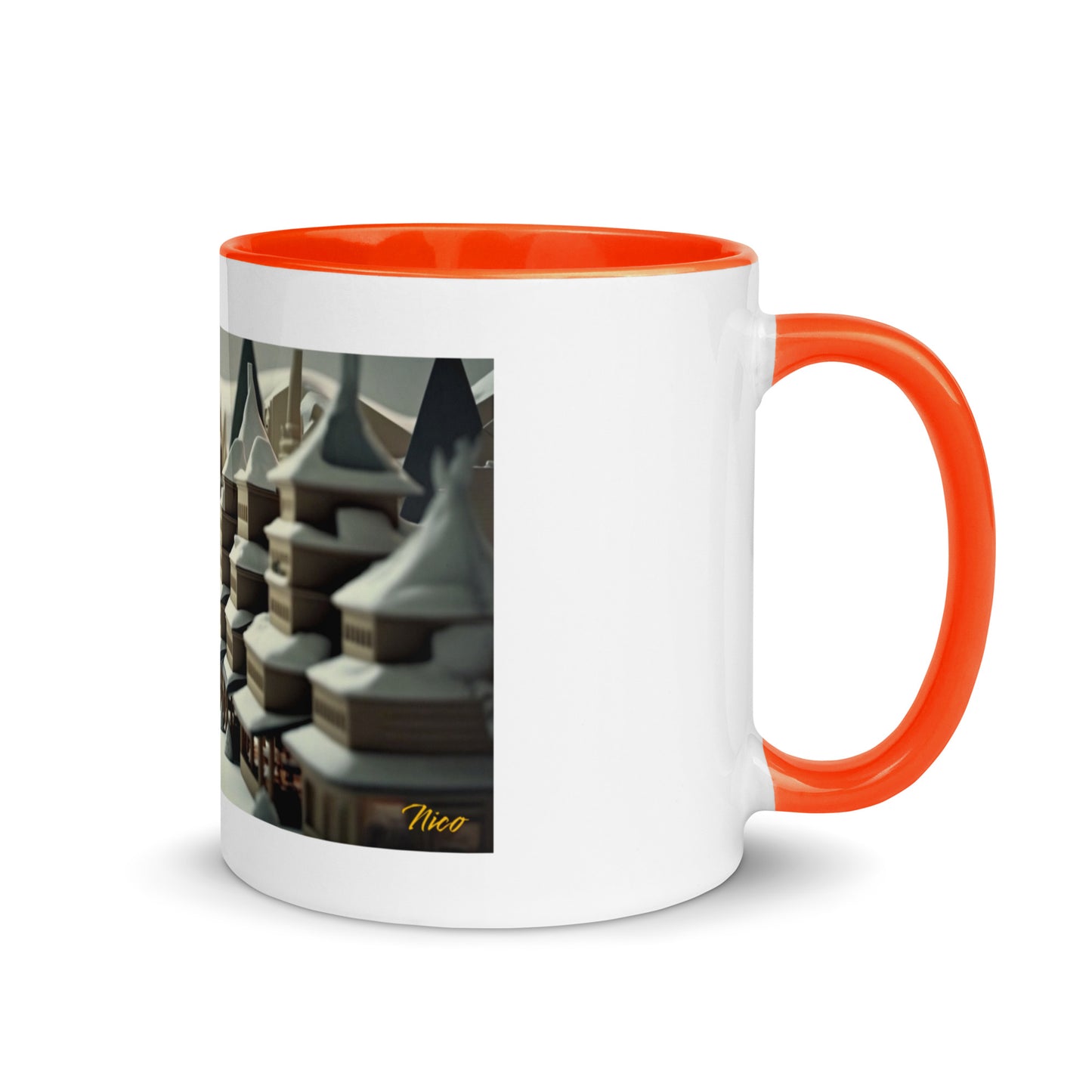 Asian Snow Series Print #1 - Mug with Color Inside