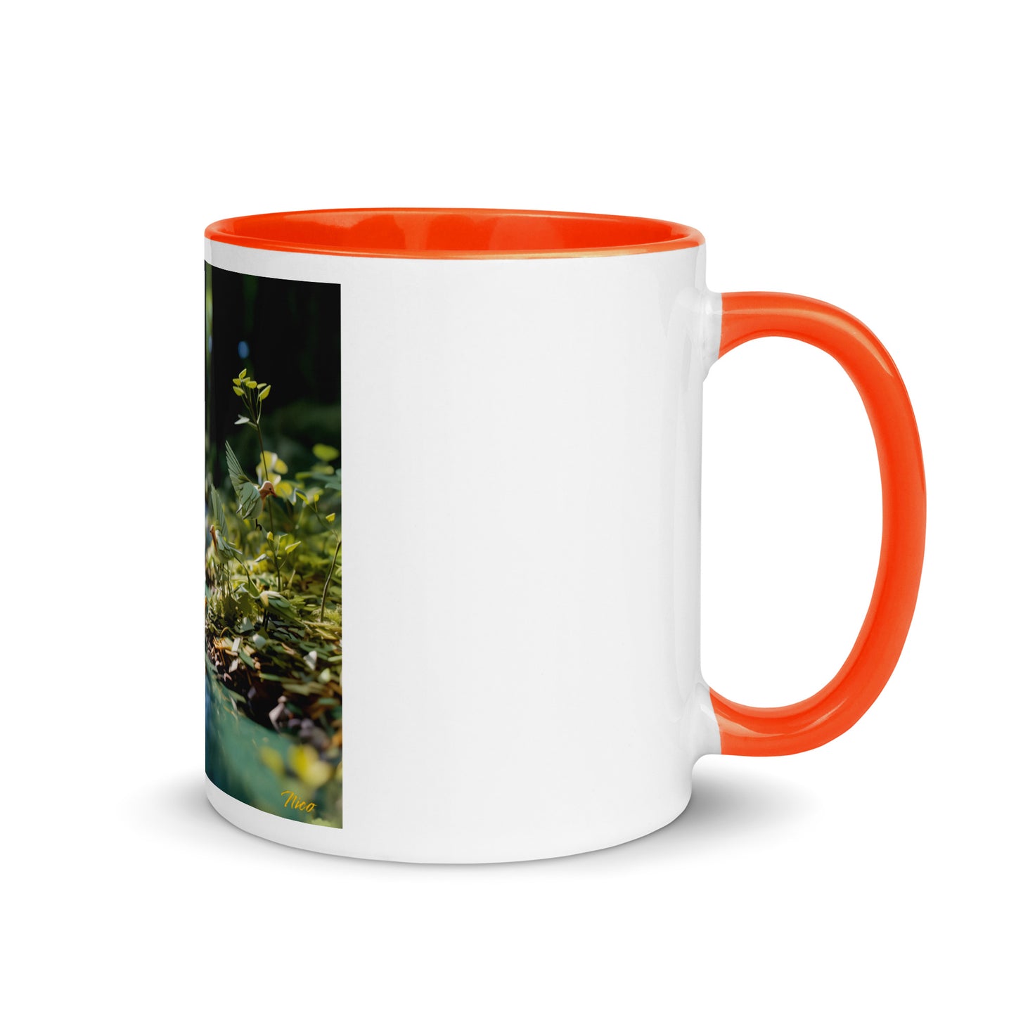 Relaxing By The Brook Series Print #8 - Mug with Color Inside