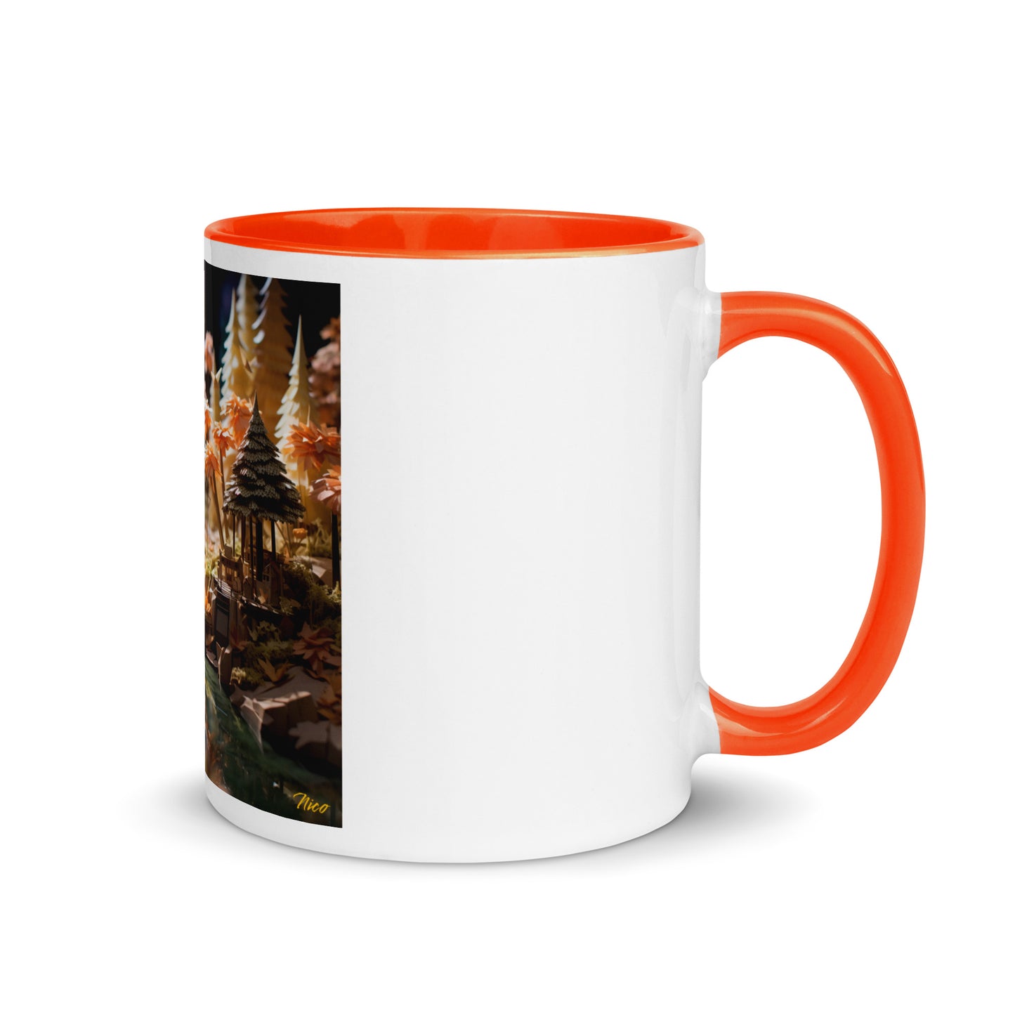 Relaxing By The Brook Series Print #3 - Mug with Color Inside