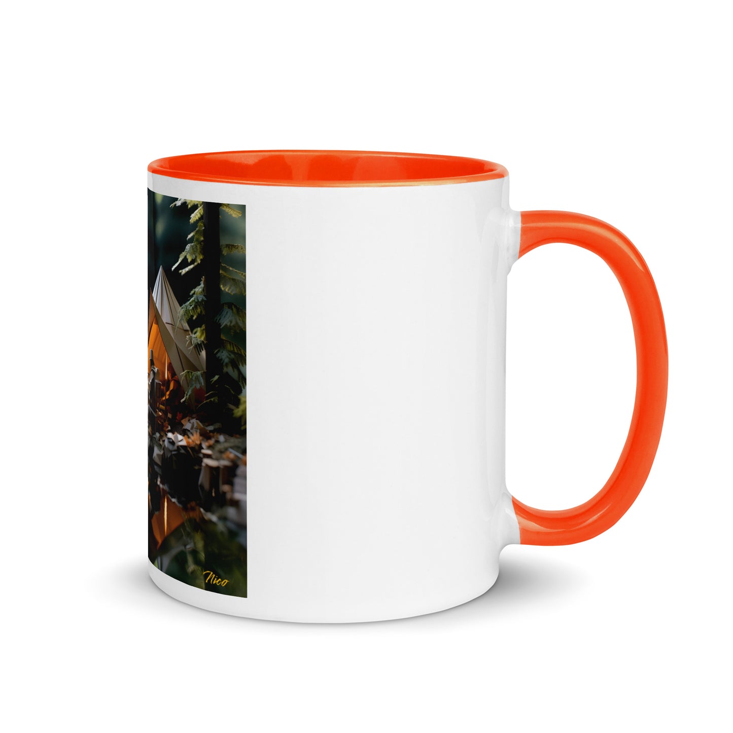 Relaxing By The Brook Series Print #10 - Mug with Color Inside