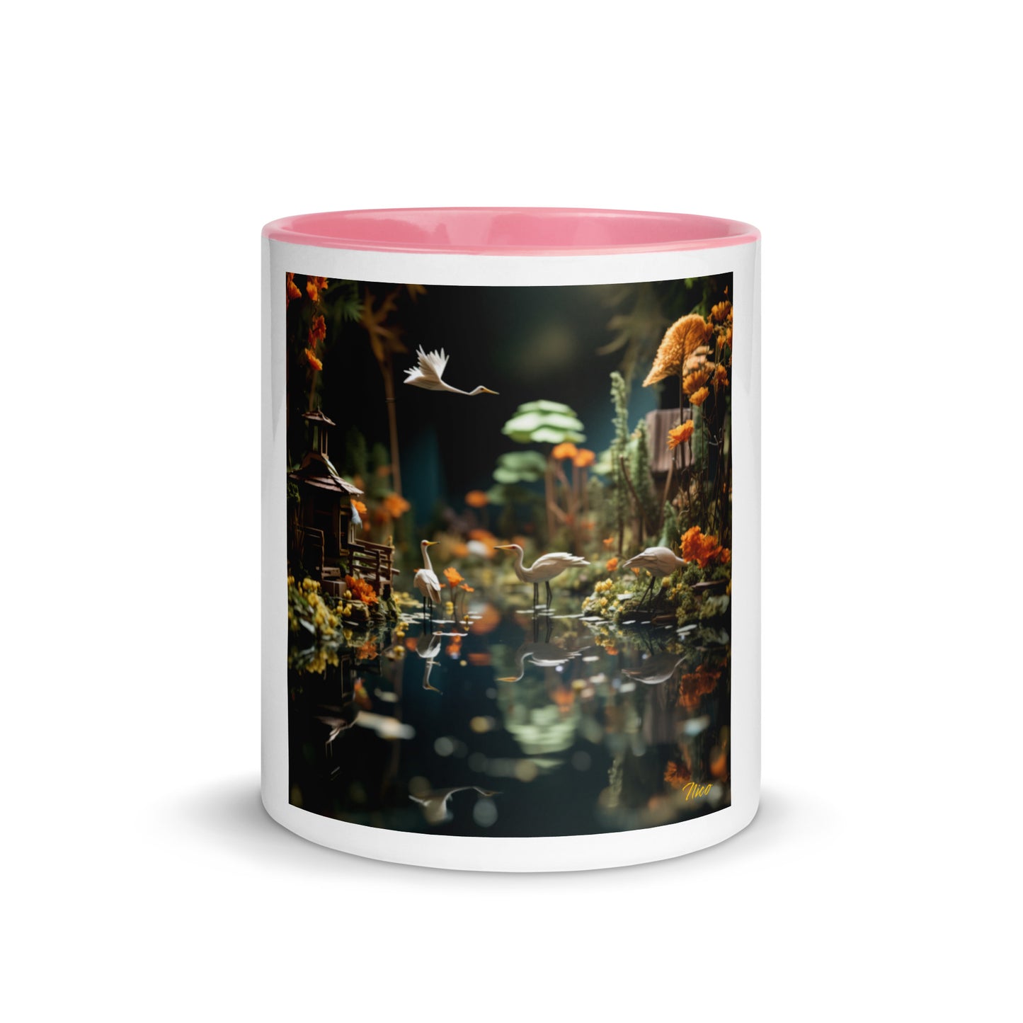 Born On A Bayou Print #6 Mug with Color Inside