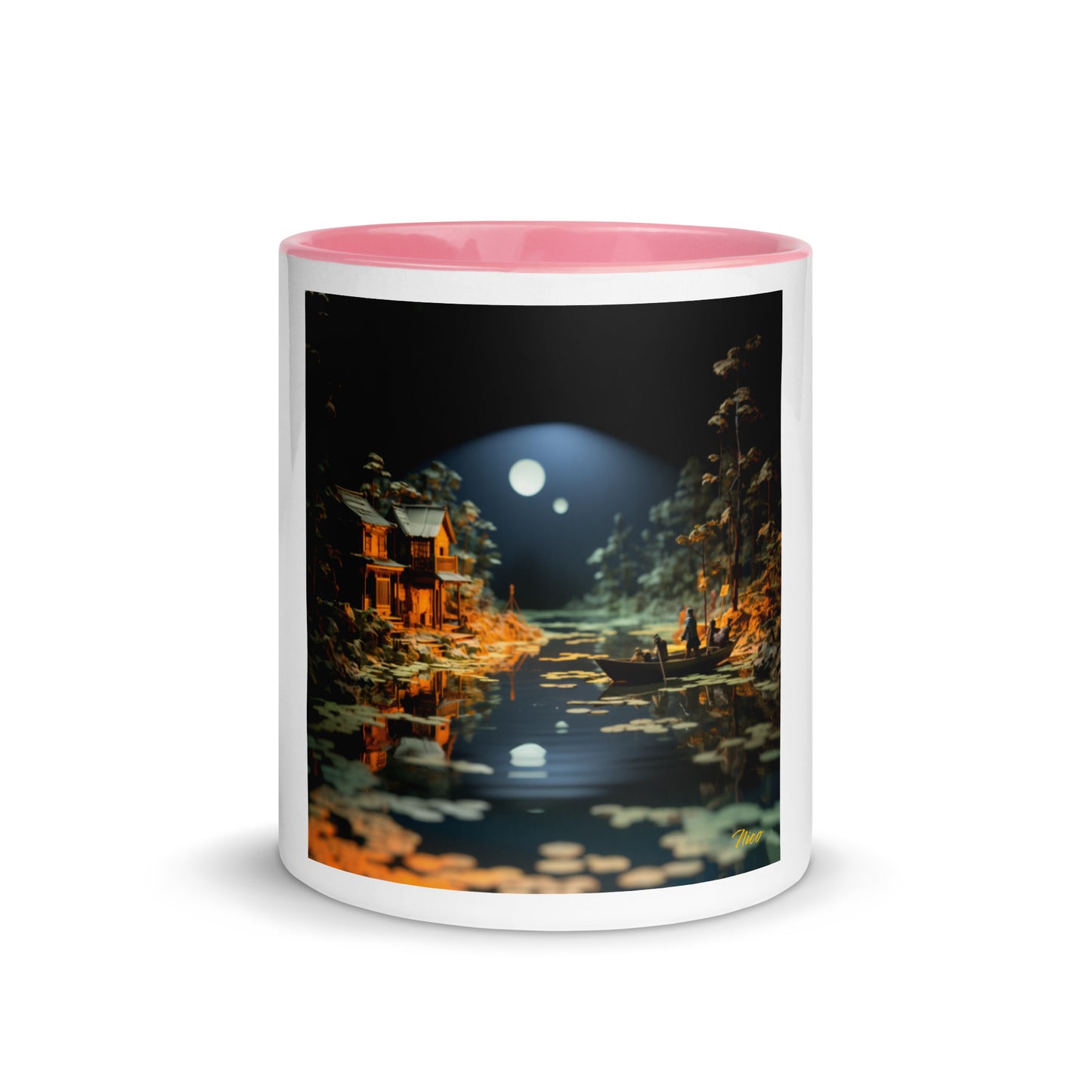 Born On A Bayou Print #3 Mug with Color Inside