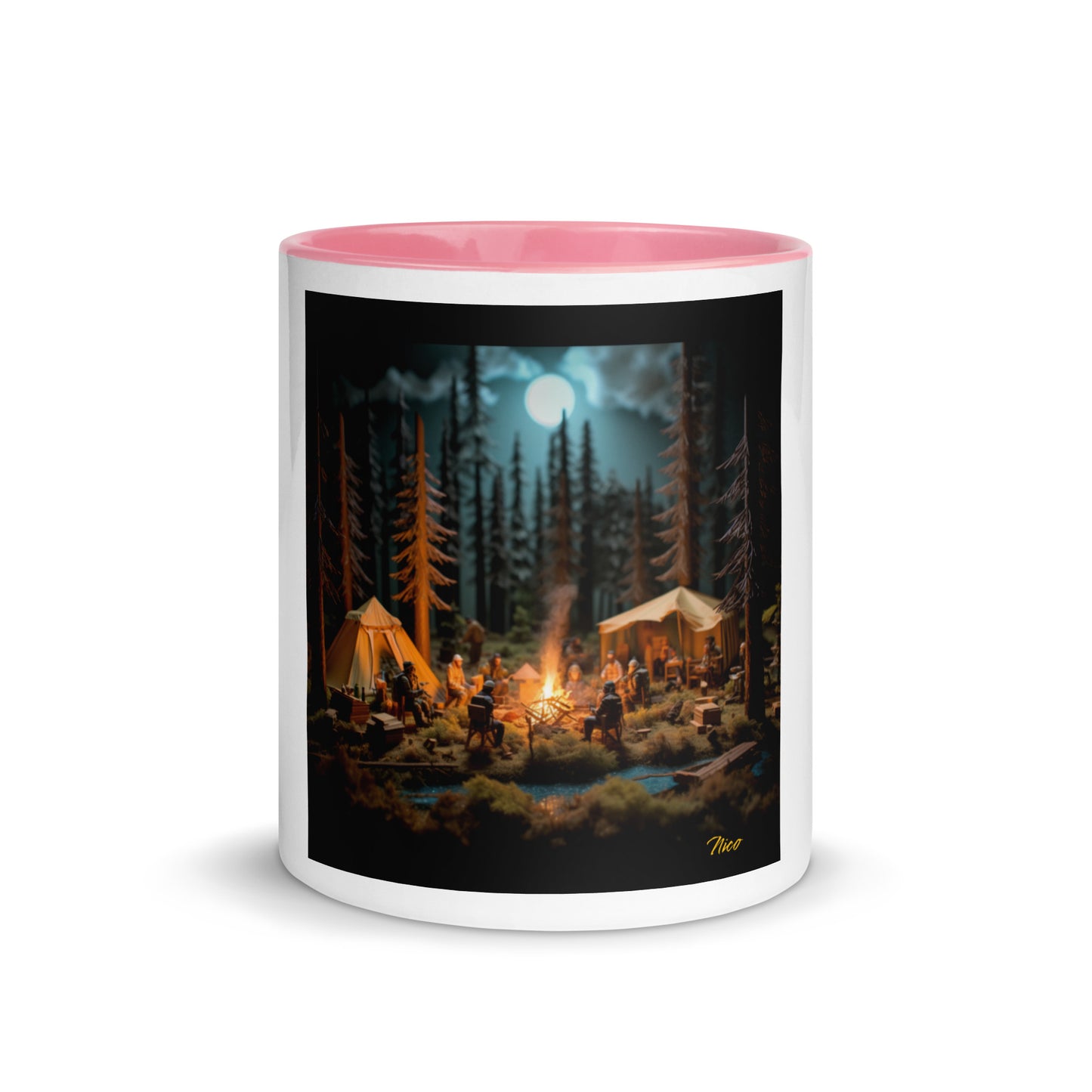 Under The Starry Skies Series Print #8 Mug with Color Inside